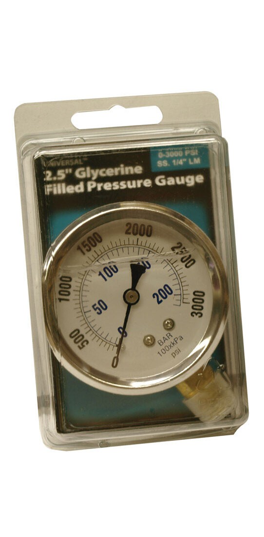 Universal 99019109 Pressure Gauge 3000 psi