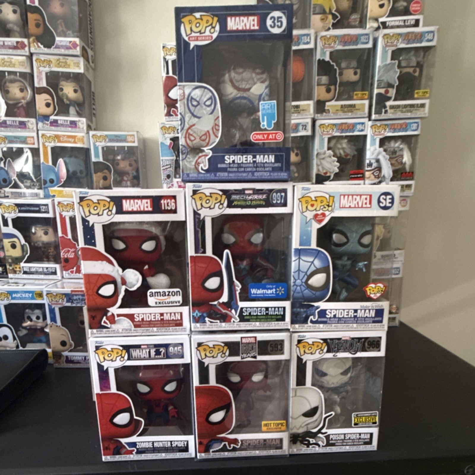 Funko Marvel Spider-Man Mixed Lot 8 Figures Exclusive Boxed Vinyl 2021
