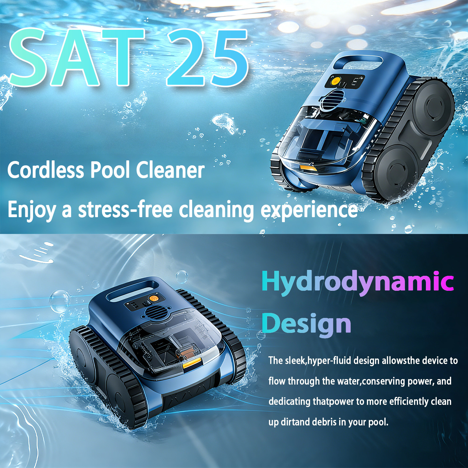2026 Pool Cleaner Automatic Pool Vacuum Cleaner for Inground Pools Wall Climbing