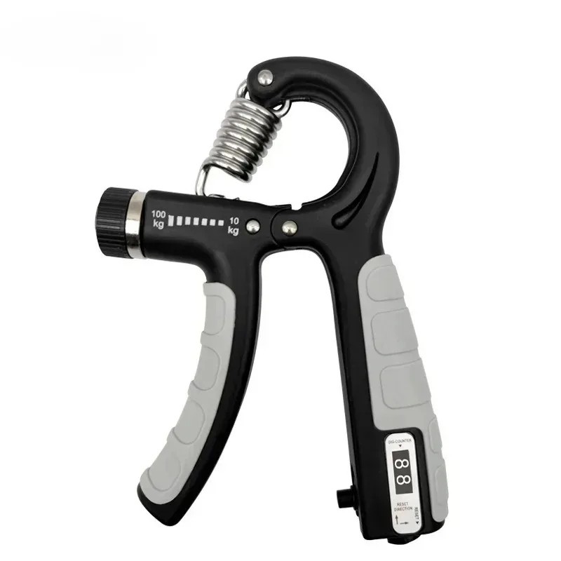 10-100KG Adjustable Hand Grip Strengthener Trainer with Counter Fitness