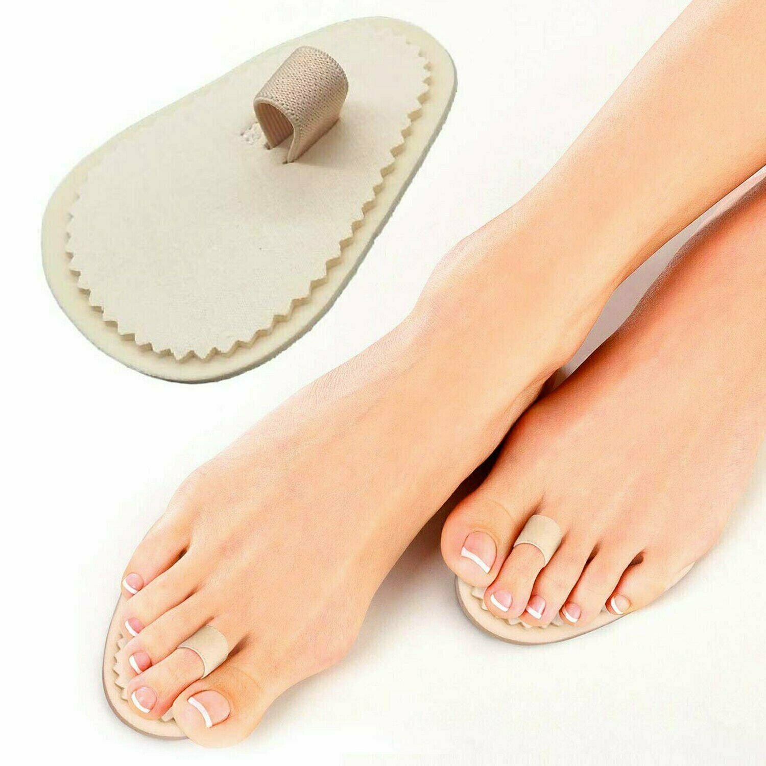 Double Toe Straightener Separator for Crooked, Hammer Toe, Overlapping Toes
