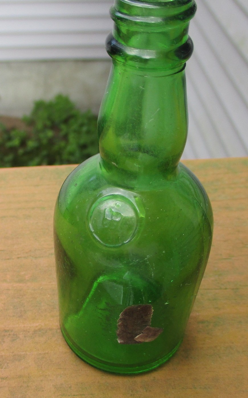 Vintage Emerald Green Bottle Continental Distilling