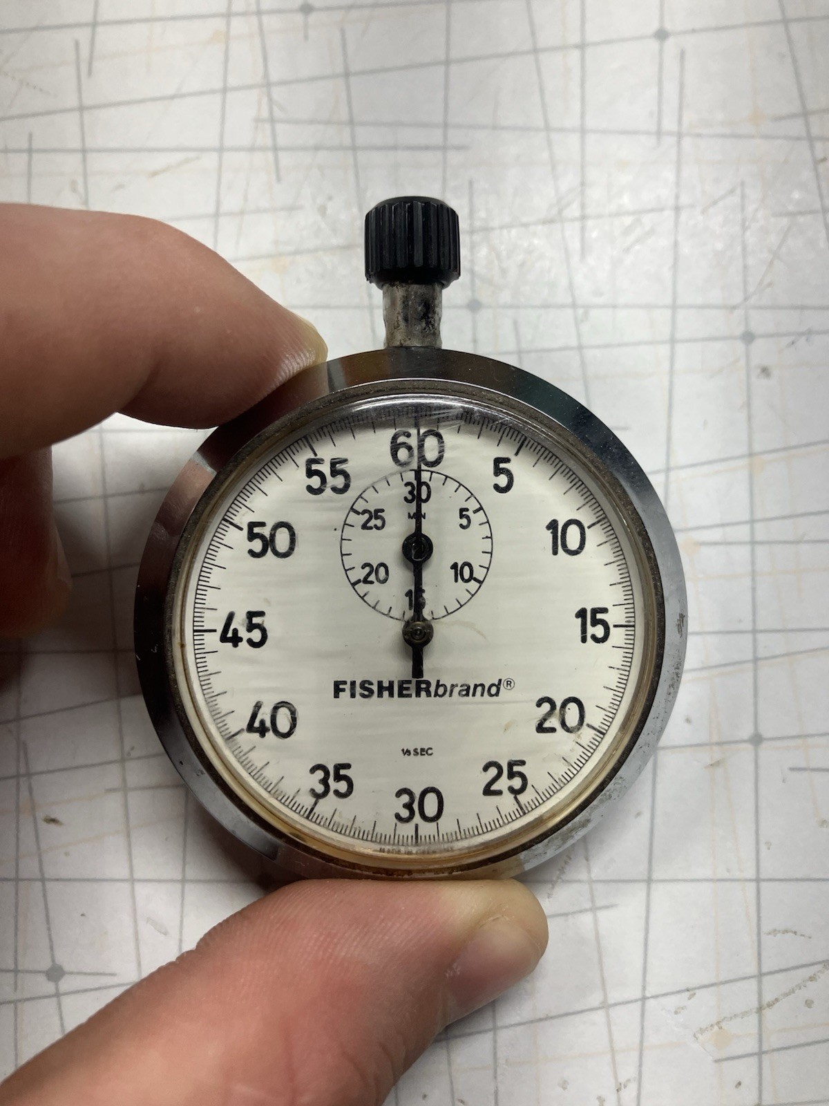 Vintage Fisherbrand Stopwatch, Working