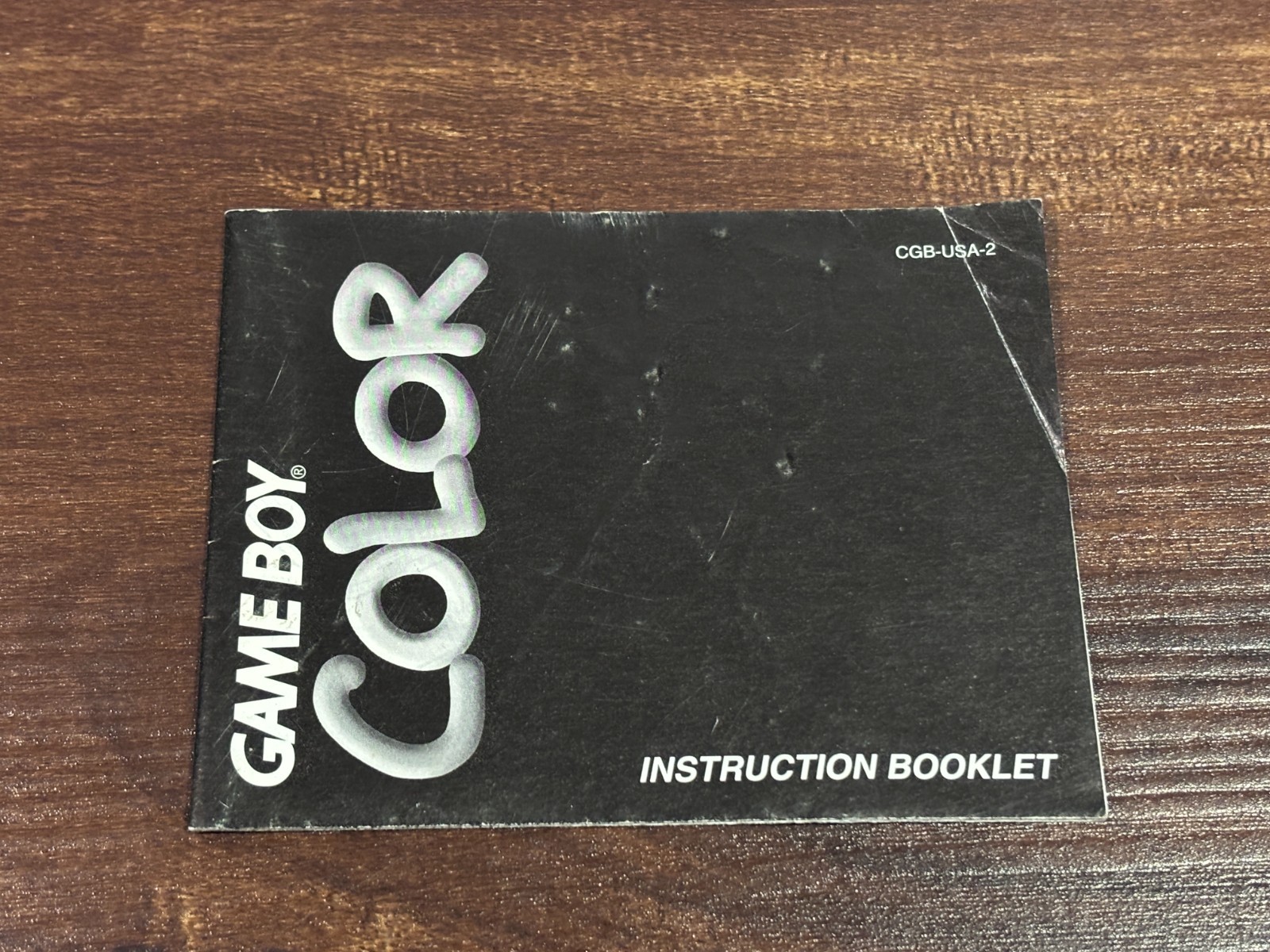 System Booklet Console Nintendo Gameboy Color Instruction Manual Only