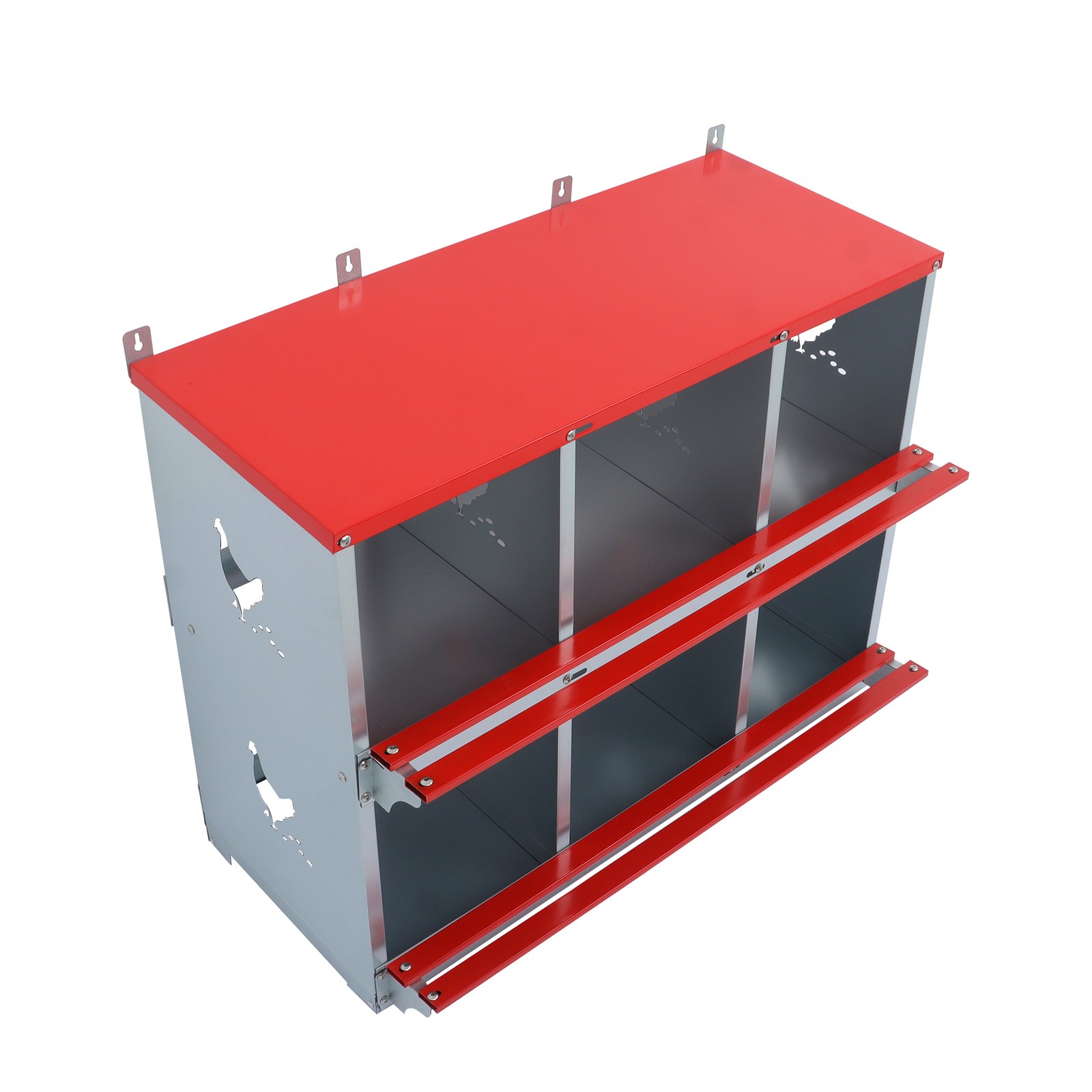 LABLT Chicken Laying Boxes 6 Compartment Nesting Boxes For Chickens