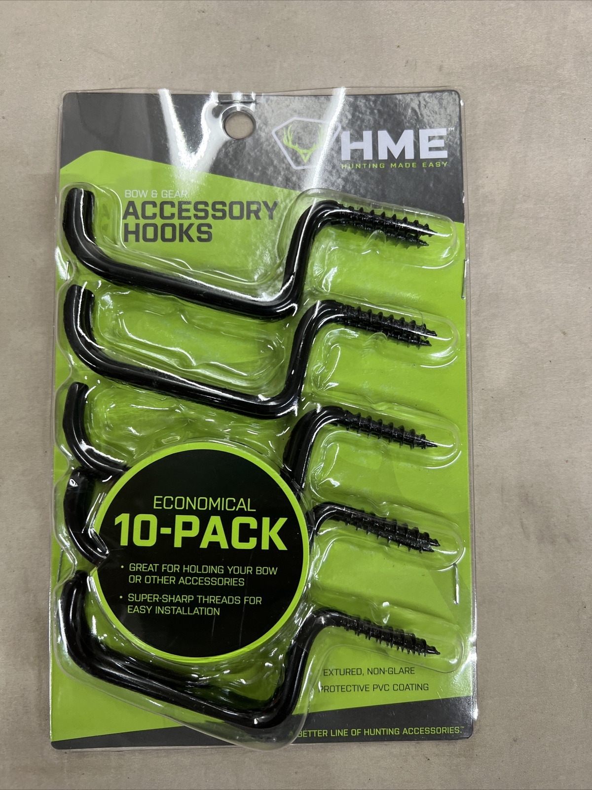 HME Products Treestand Bow Gear Accessory Hooks 10pk  Bulk HME-BGH-10 Gun Bow