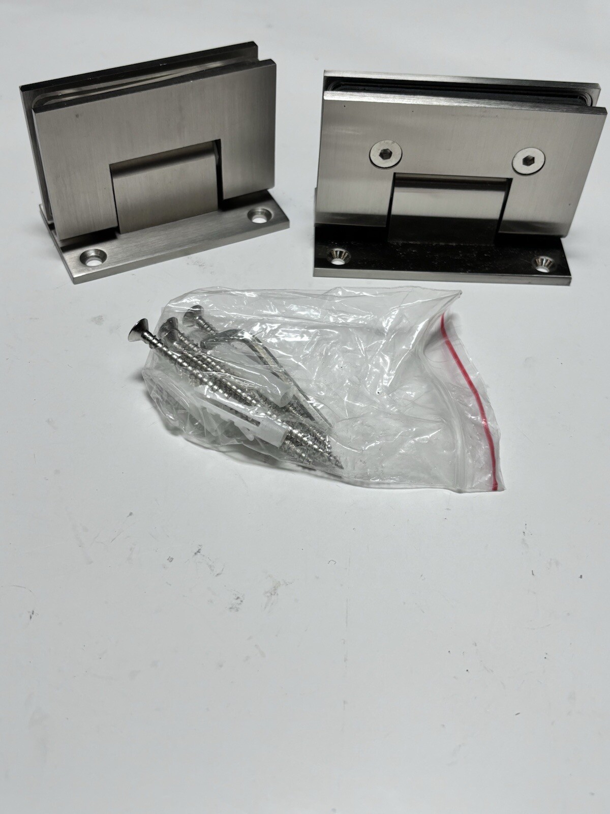 Glass Clamp Bracket, Glass Door Hinge Clamp 2pk