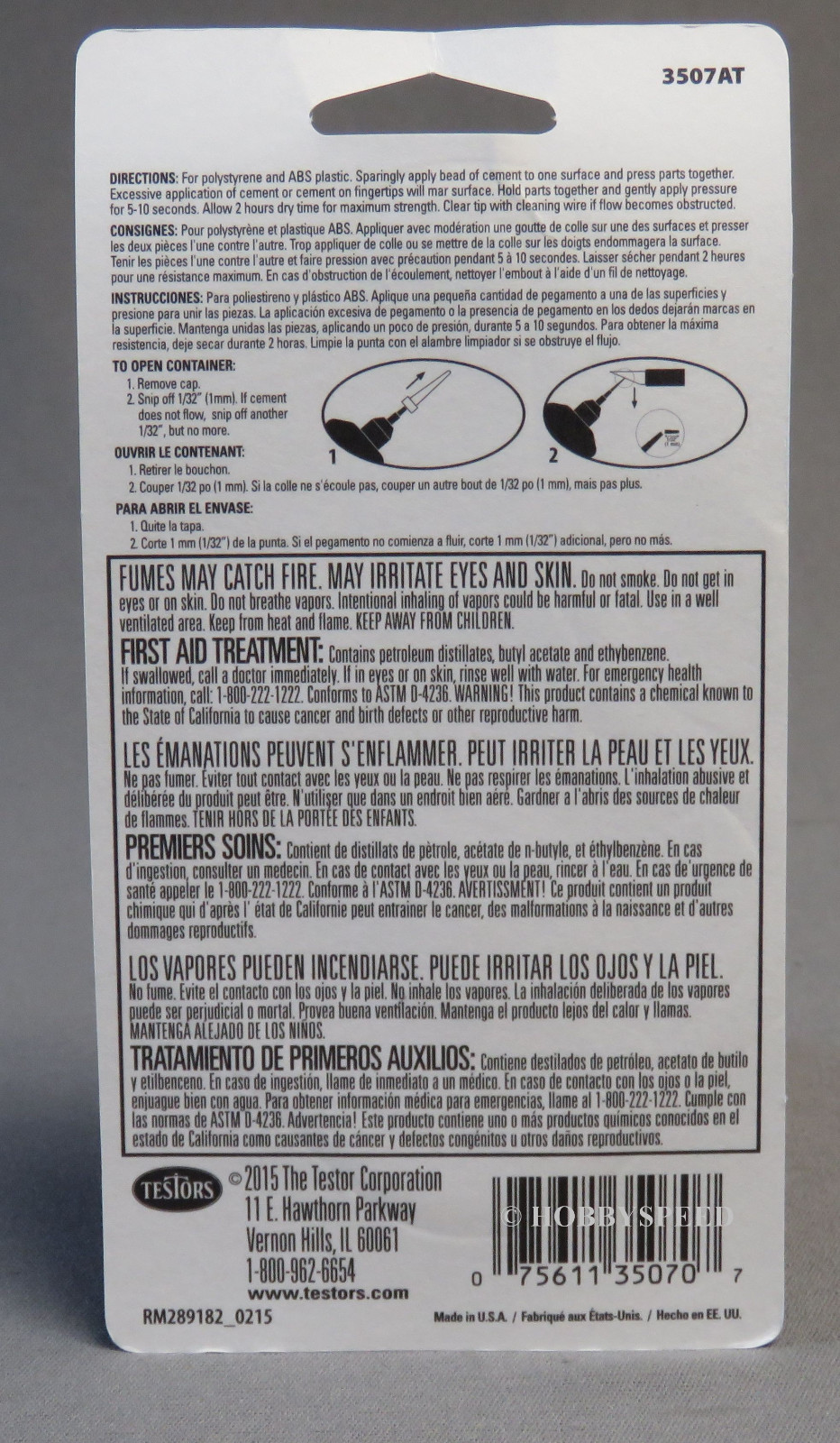 TESTORS LIQUID CEMENT PRECISION plastic model glue adhesive TES3507 TES281216