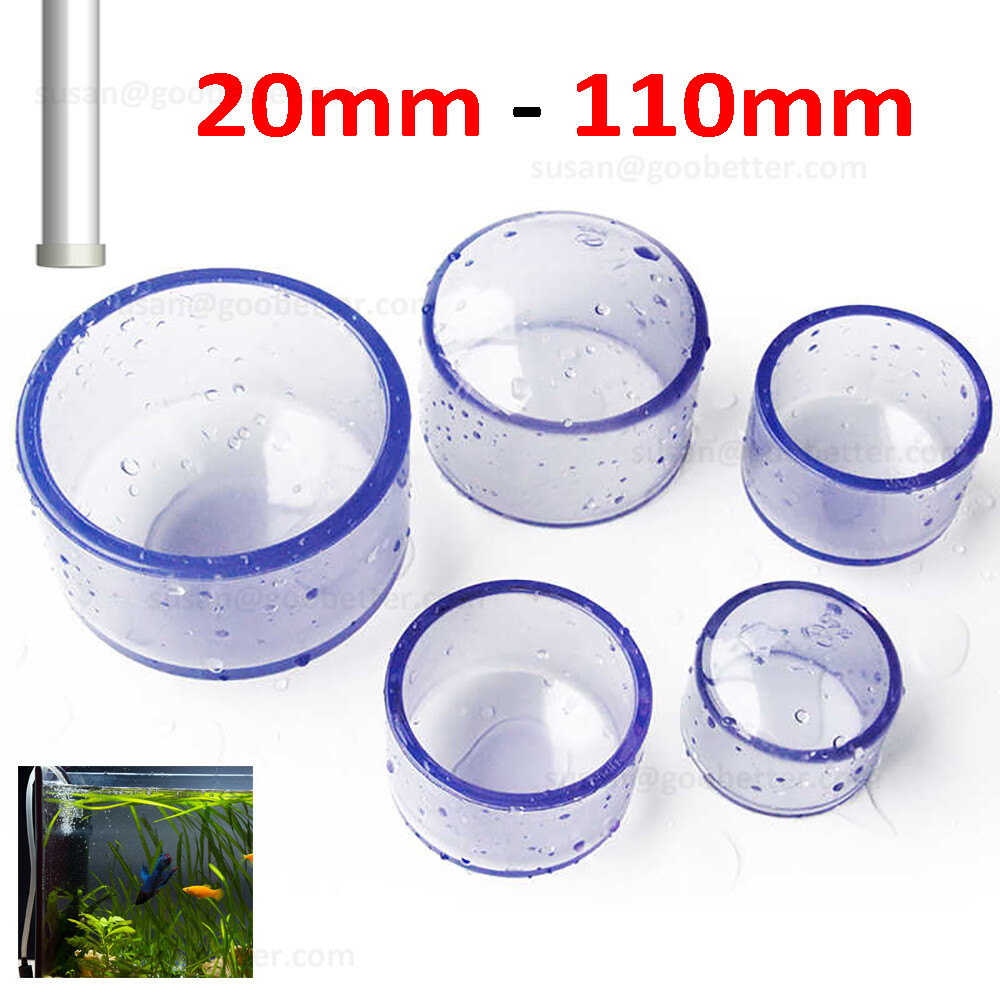 UPVC Plumbing Fittings Pipe End Caps For Aquarium Fish Tank Pond Solvent Weld