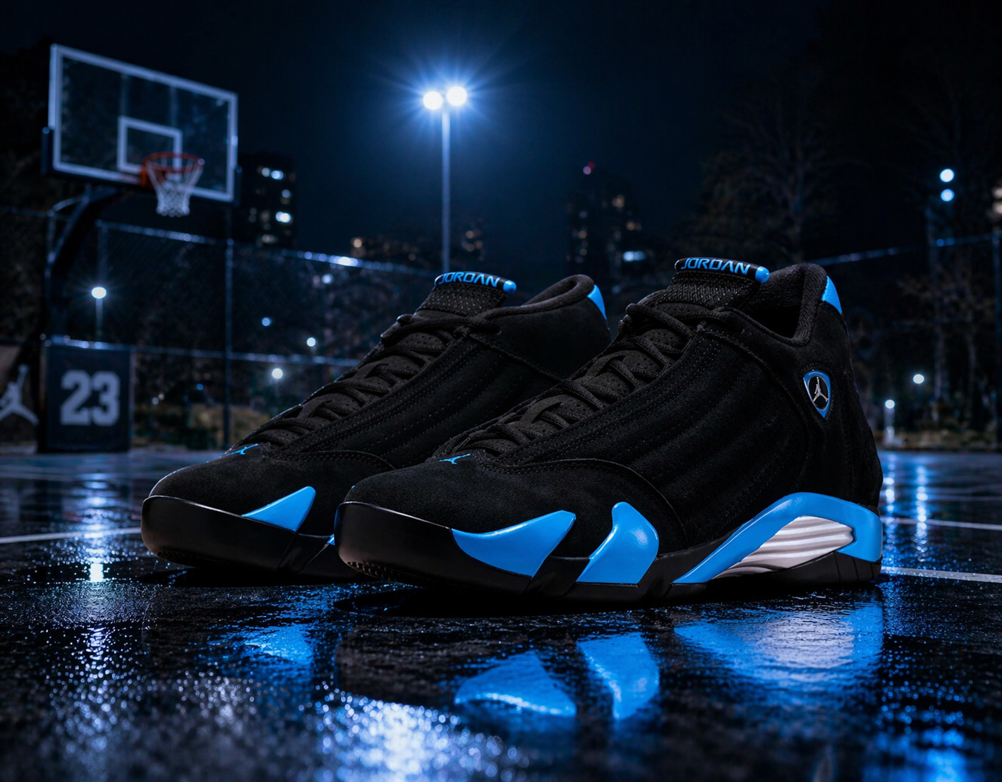Jordan 14 Black / University Blue 2026 Men's Size US 7-12
