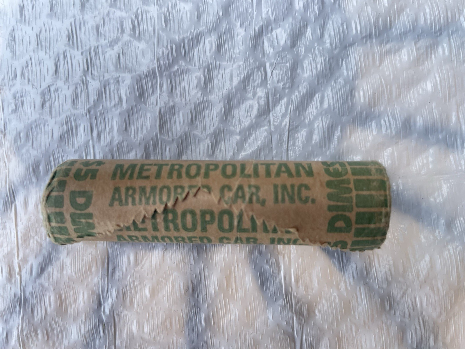 1996 Roosevelt Dime Roll Metropolitan Armored Car Inc. Wrapped