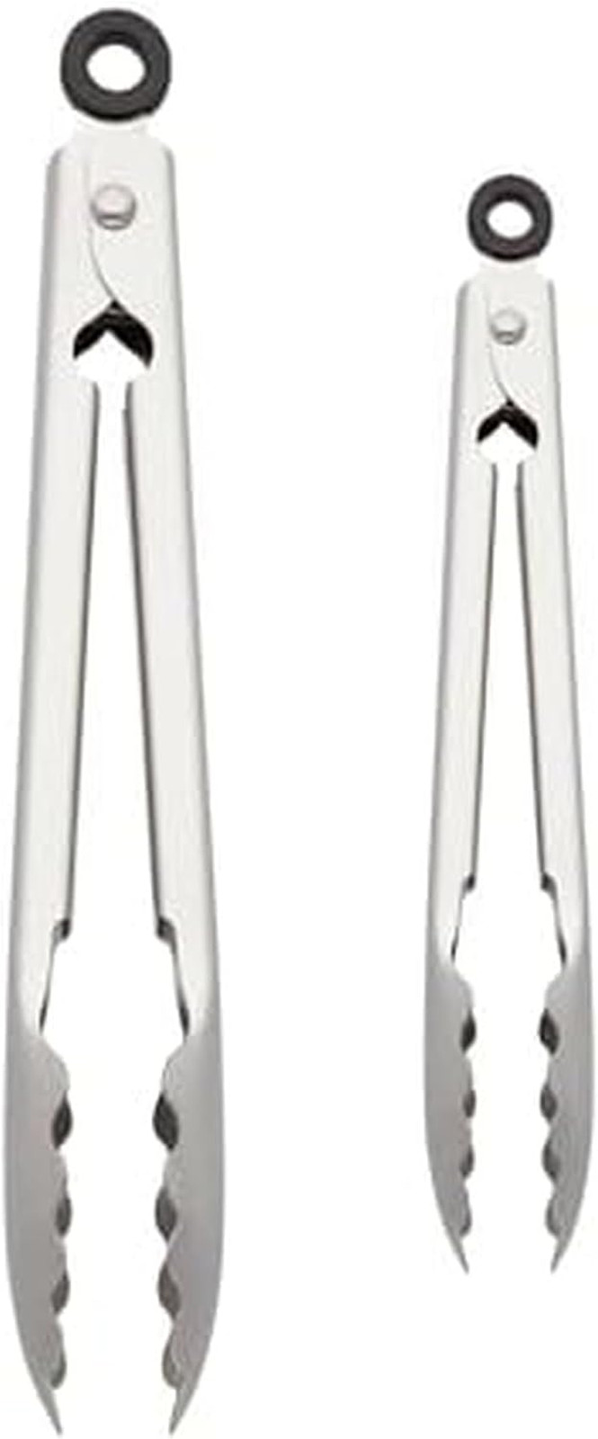 Kitchenaid Stainless Steel Tongs with Scalloped Edges Easy Lock Dishwas