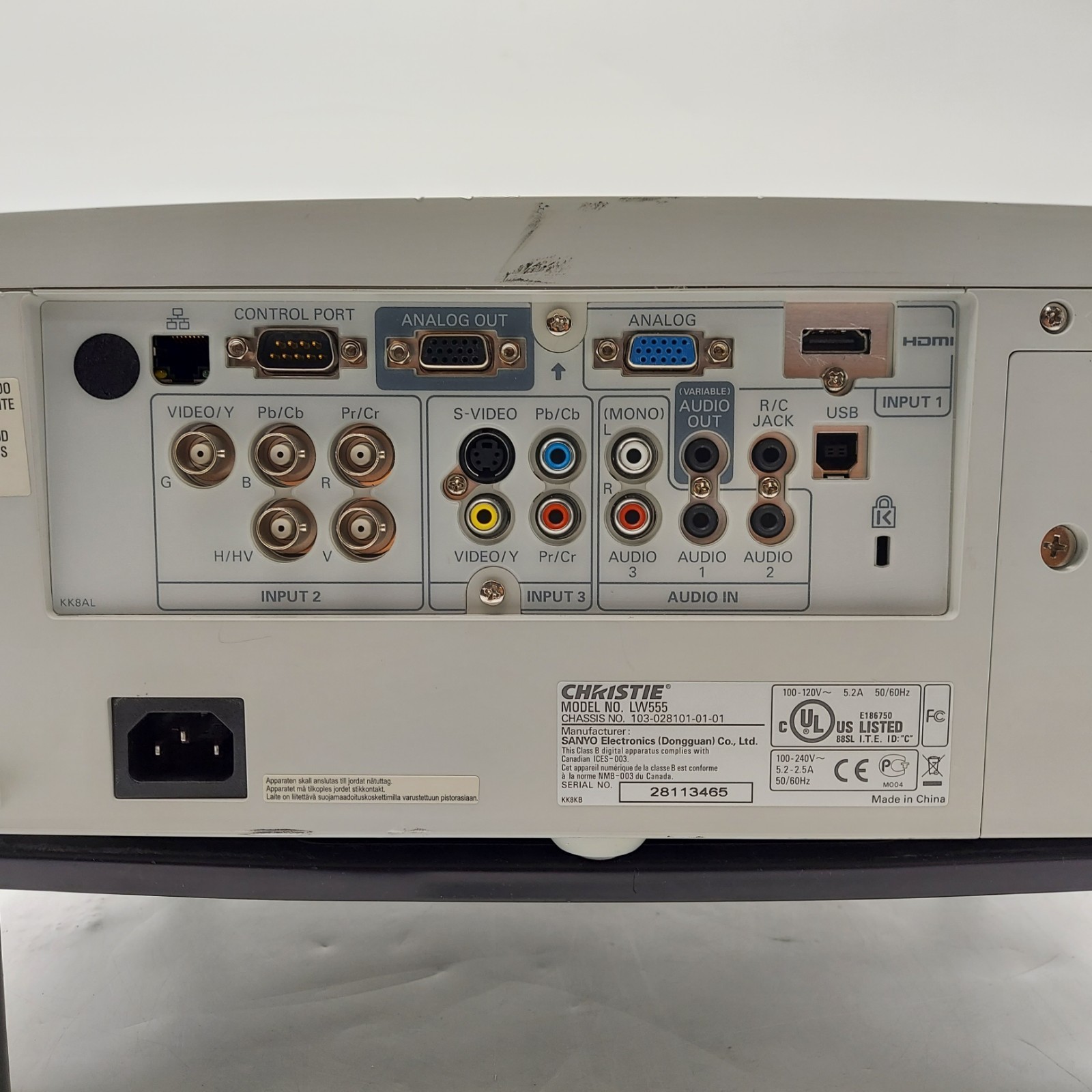 Christie LW555 3LCD Projector
