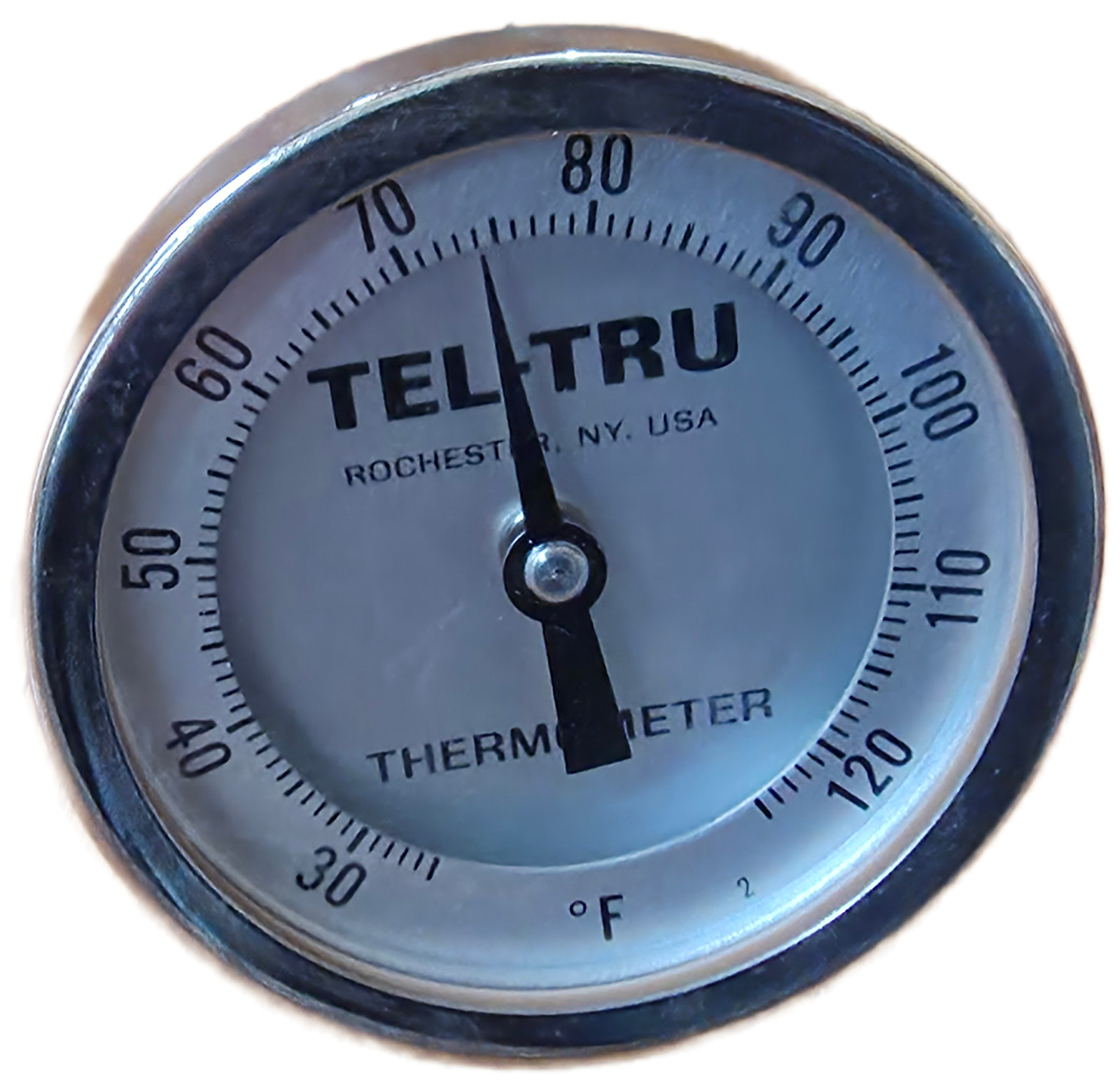New Tel-Tru Thermometer Range: 30-120°F 3.25" dial face