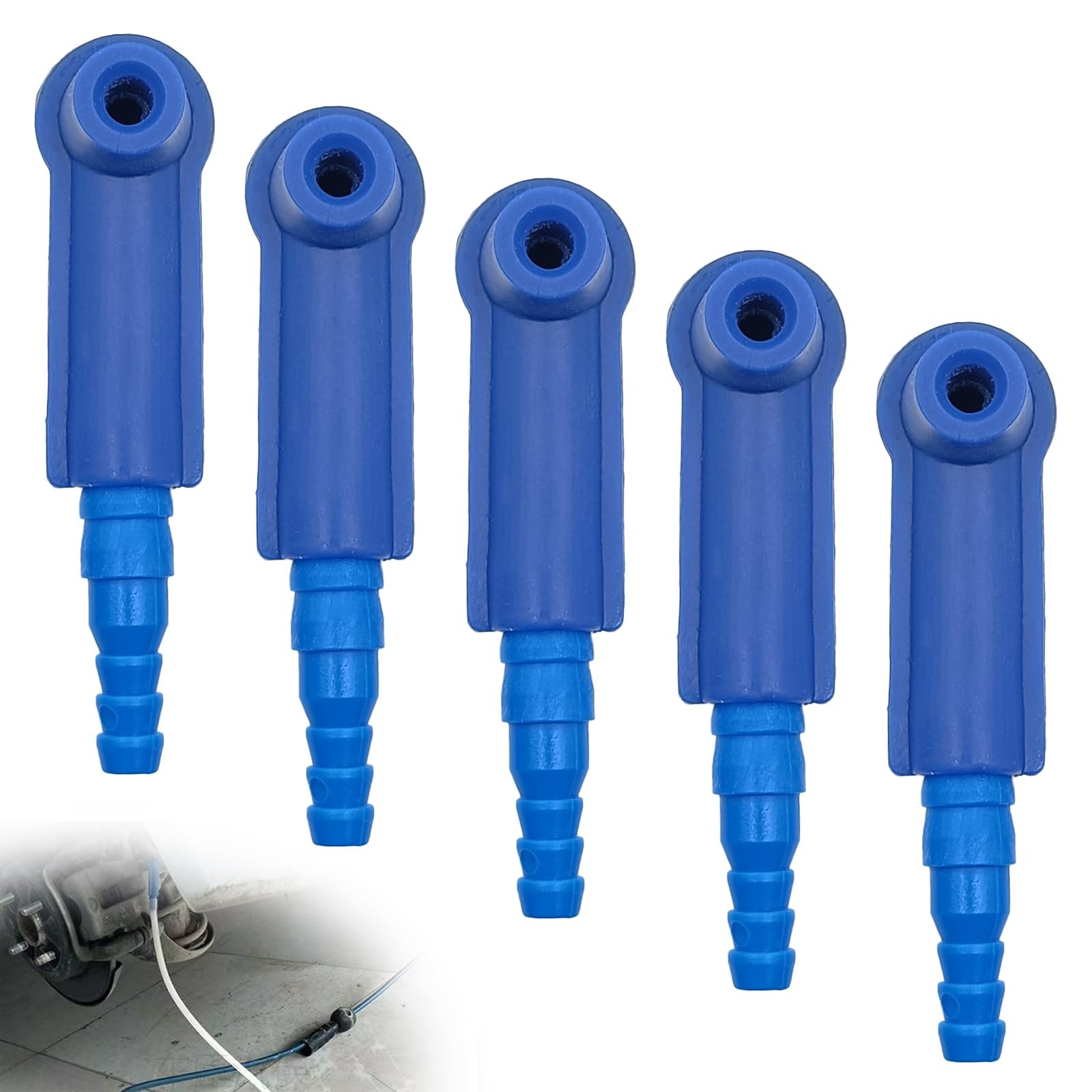 LTDCVTR 5Pcs Brake Bleeder Adapter Joint Kit Universal Auto Car Oil Bleeder...