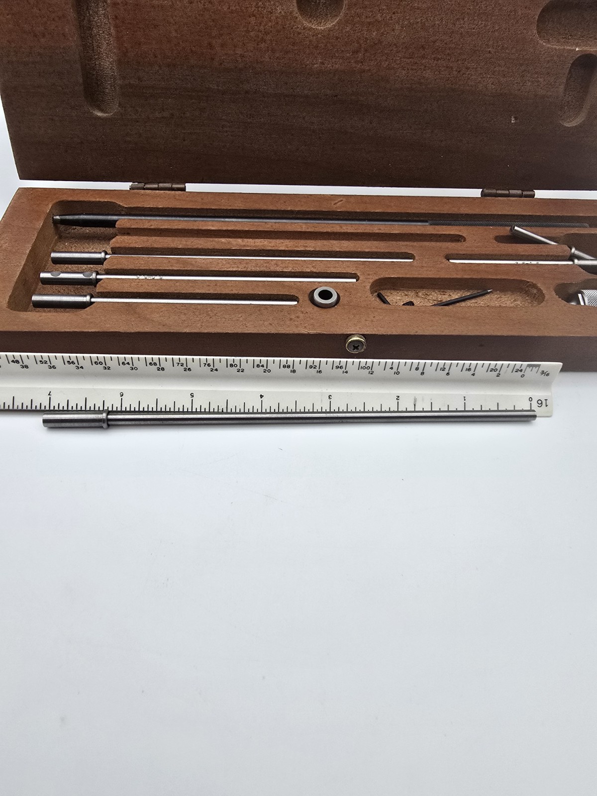 Vintage Machinist Depth Micrometer Gauge Set