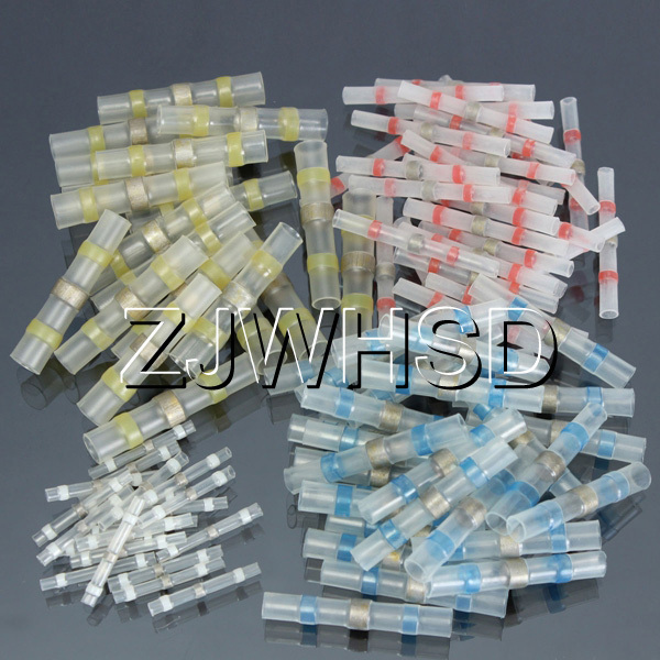 200pcs 26-10 AWG Solder Sleeve Heat Shrink Butt Wire Splice Connector Waterproof