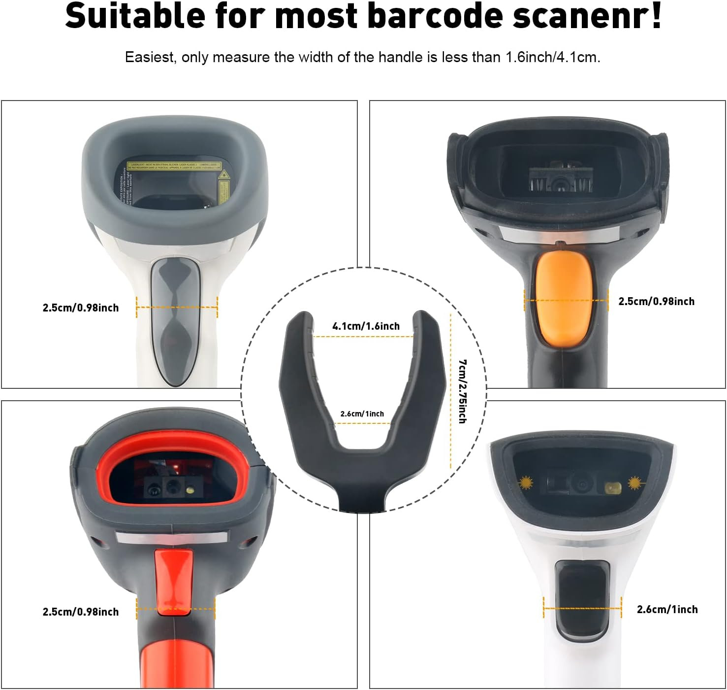 Universal Barcode Scanner Stand, Free-Installed Foldable Barcode Reader Hodlder