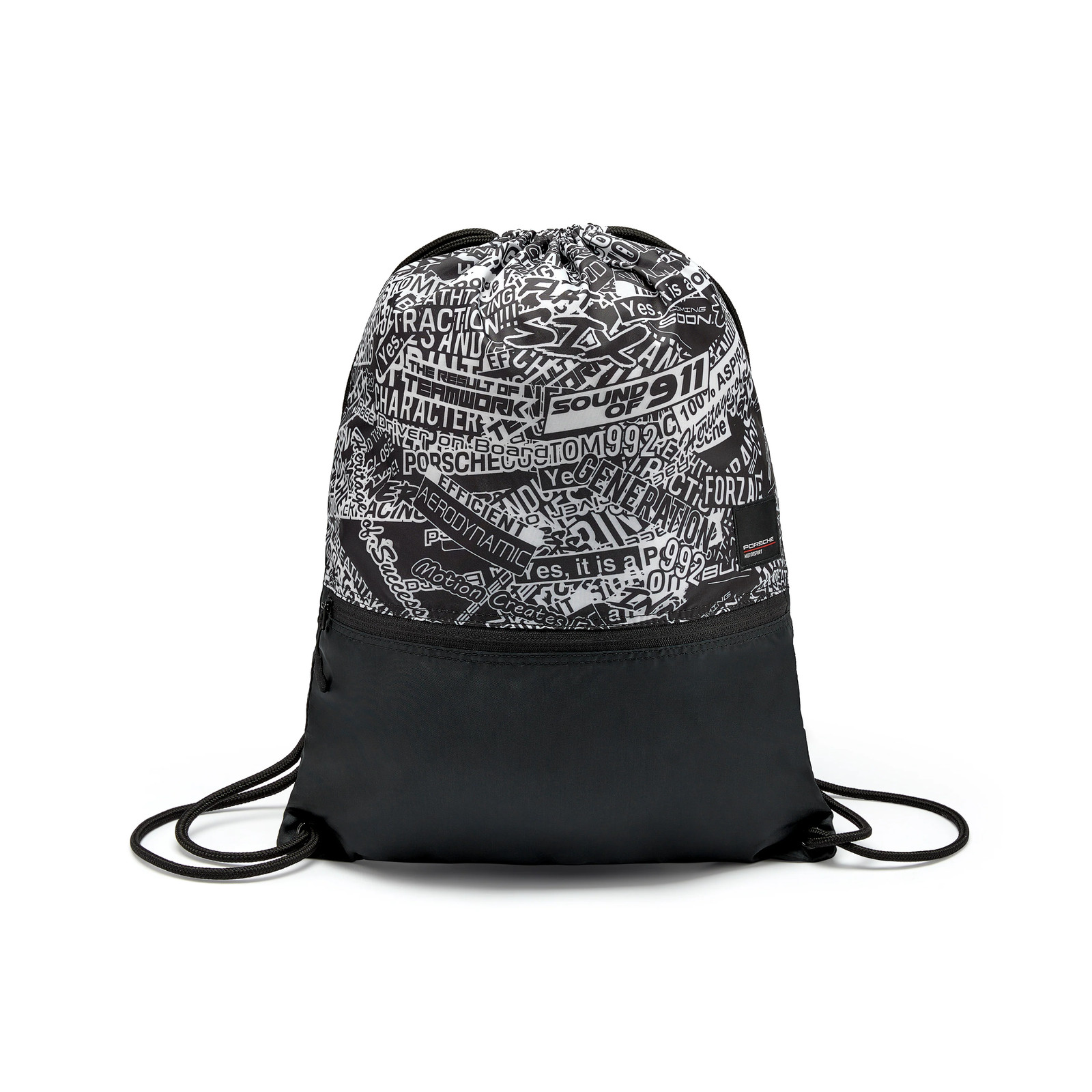 Porsche Motorsport AOP Statement Pull Bag Black