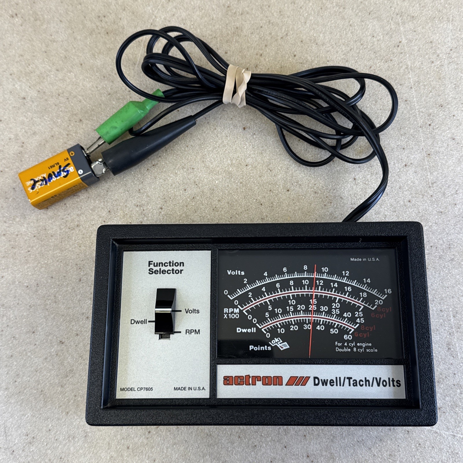 Actron CP7605 Dwell Meter Tachometer Voltmeter Analyzer