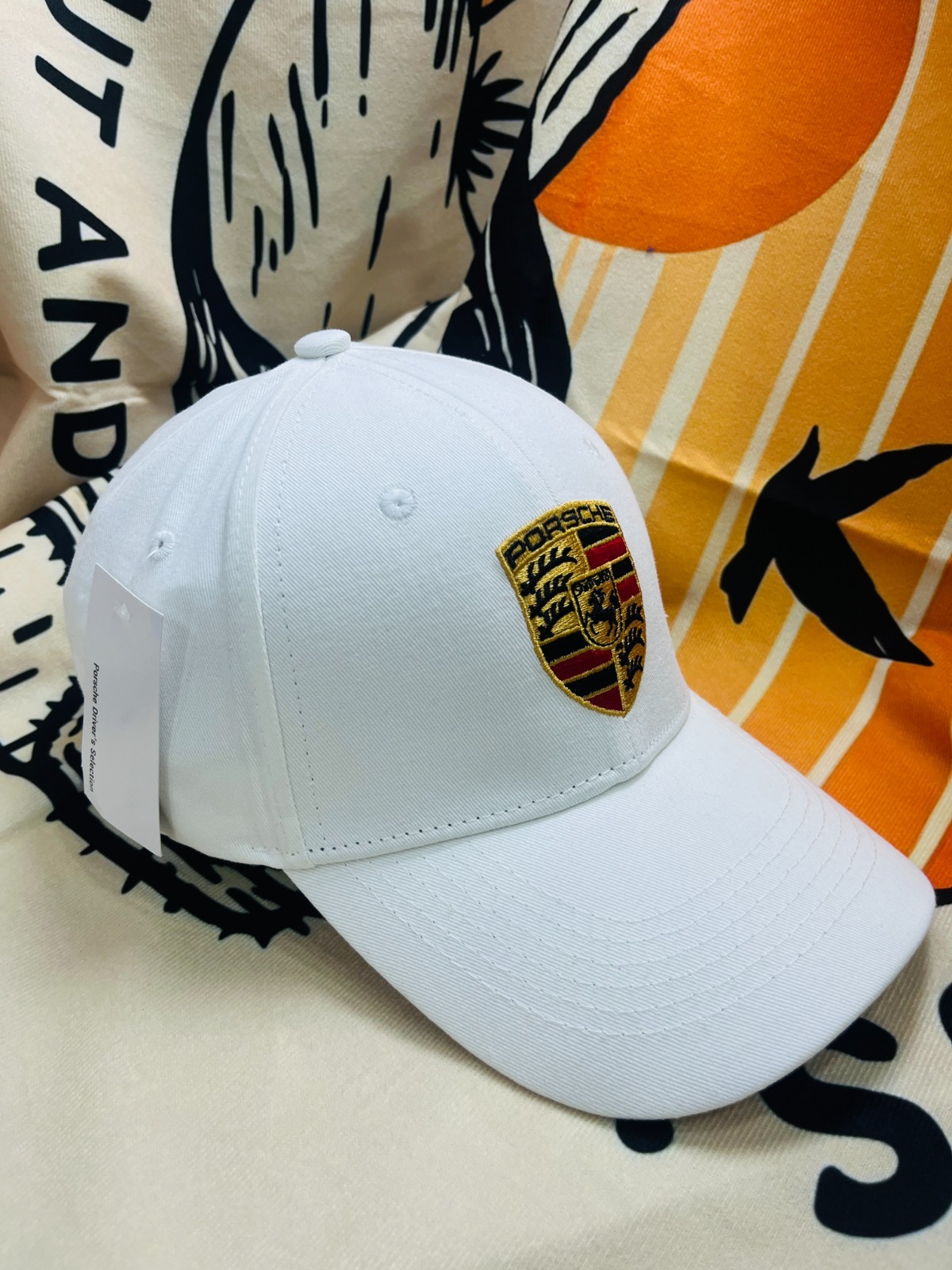 Porsche Racing Men's Outdoors Baseball Cap Adjustable White