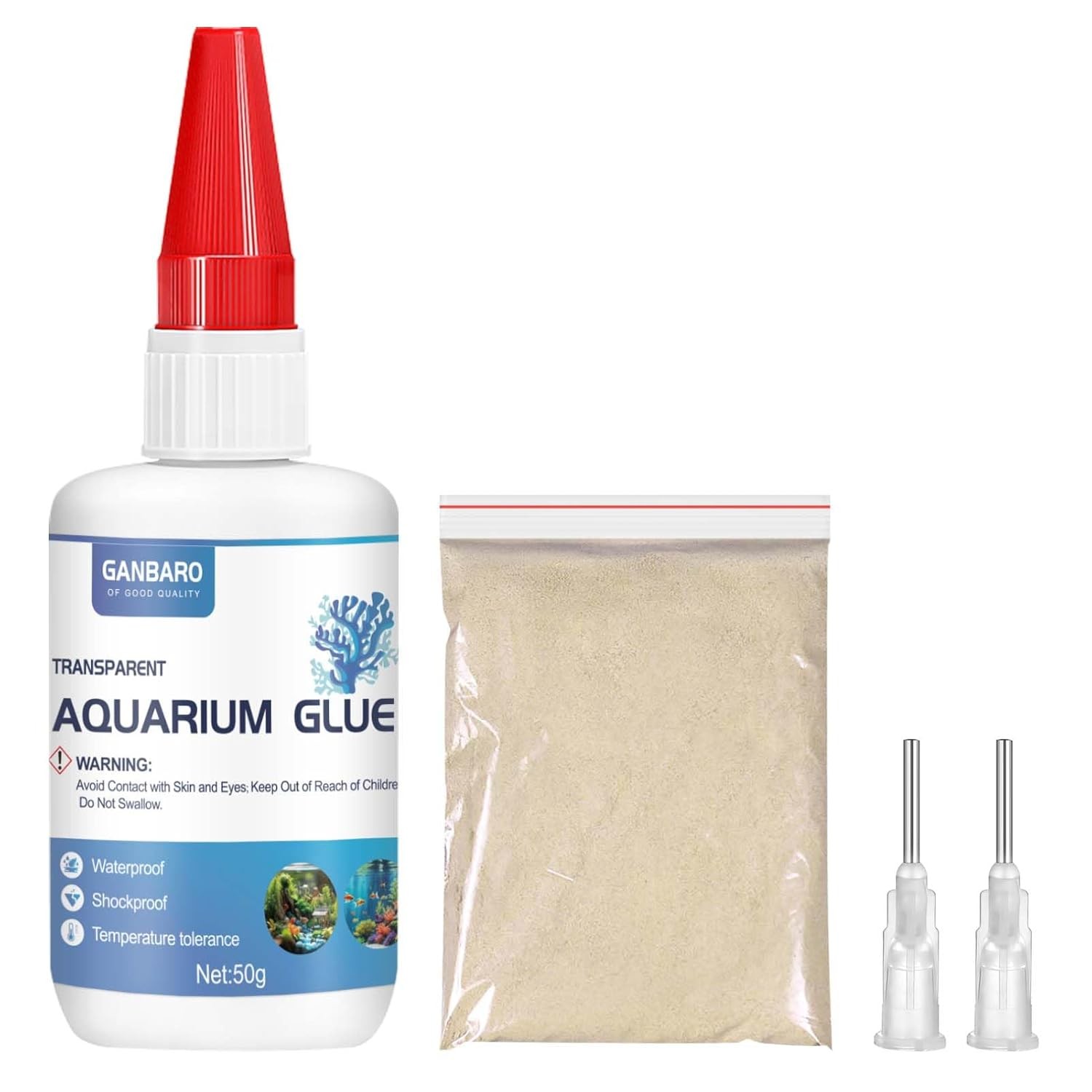 Aquarium Glue, Super Reef Glue Perfect for DIY Plants, Rocks, Mosses, Coral, ...