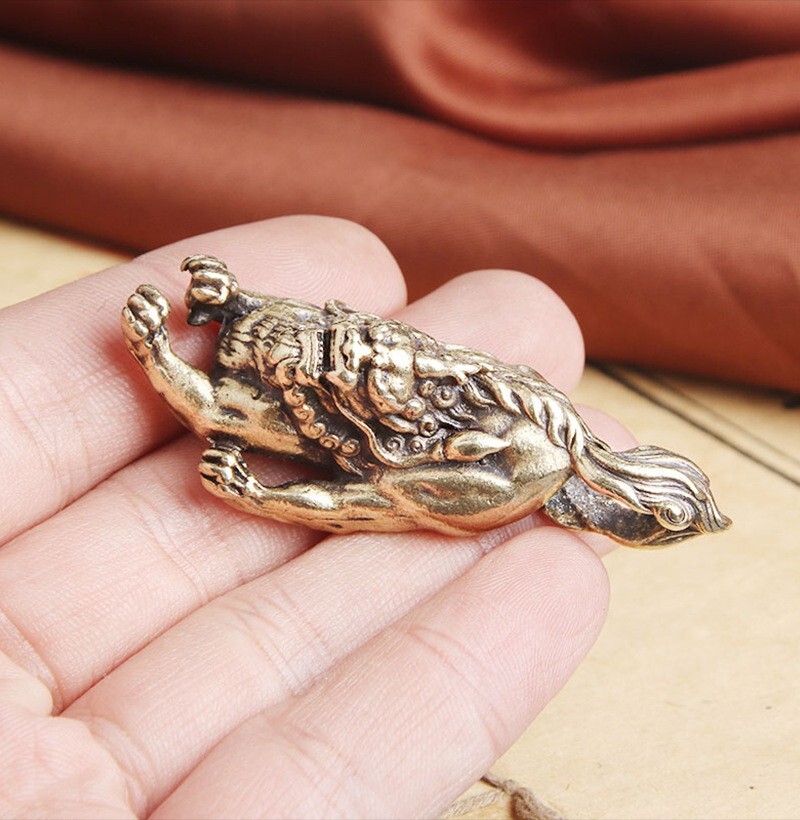 Solid Brass "PiXiu" Keychains Keyring Key Chain Key Holder Pendant Bag Pendant