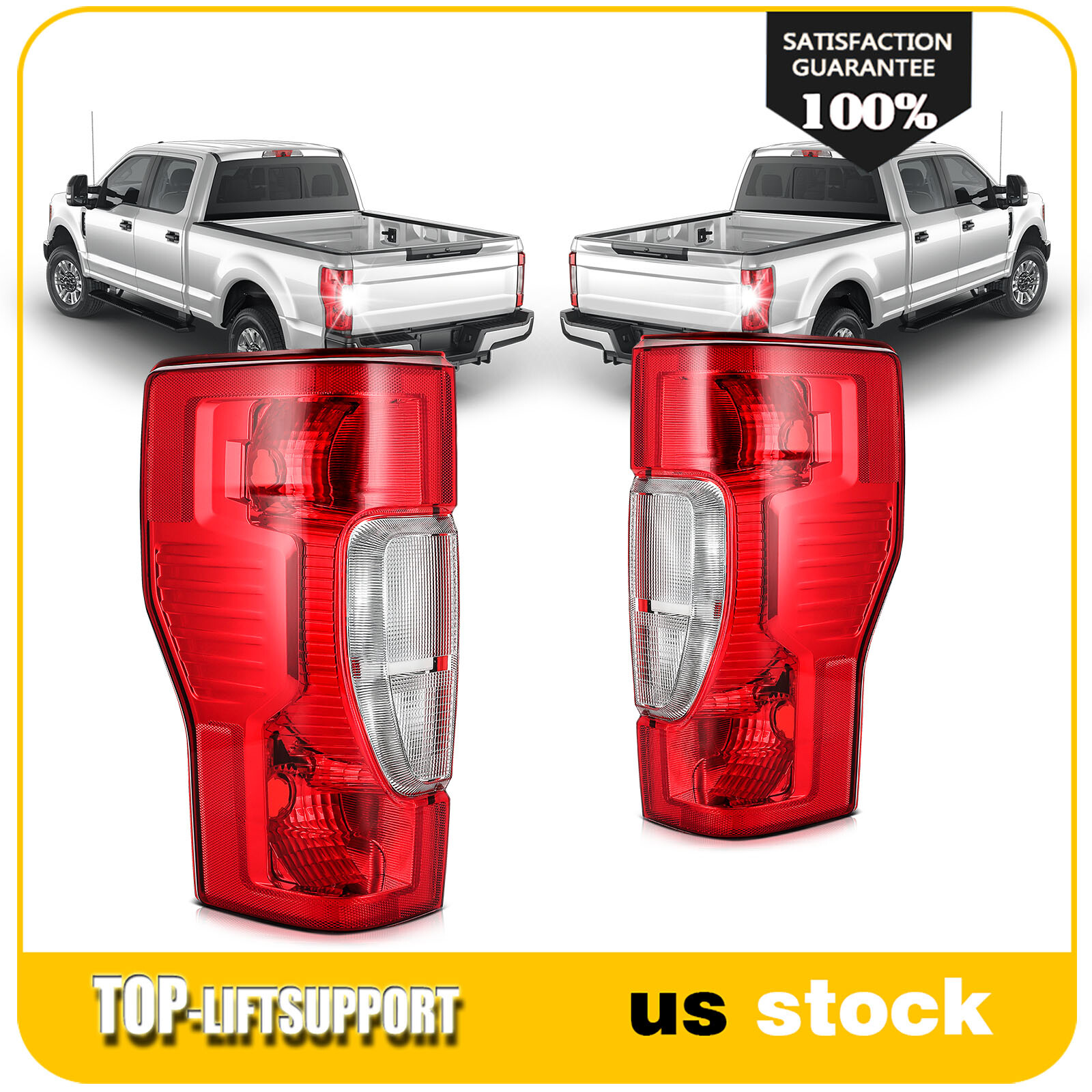 Tail Light Assembly w/o Blind Spot Rear For 2020-2022 Ford F250 F350 Super Duty