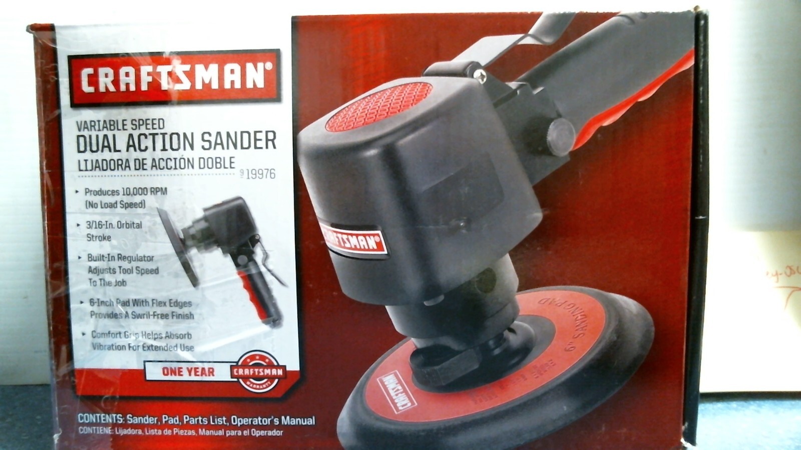 Craftsman 9-19976, Variable Speed Dual Action Sander, FREE SHIPPING