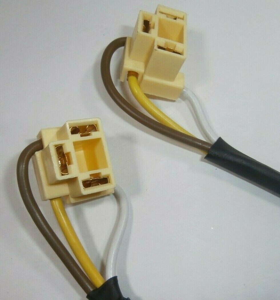 HEADLIGHT PIGTAIL CONNECTORS WIRING HARNESS PAIR VOLKSWAGEN SUPER BEETLE 1971-79