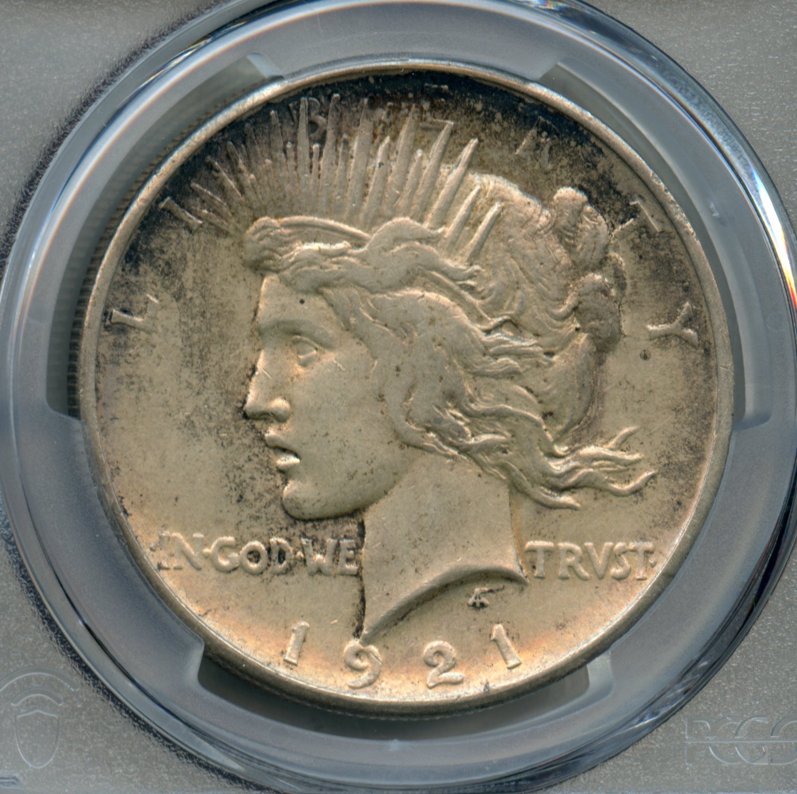 1921 Peace Silver Dollar PCGS AU 55