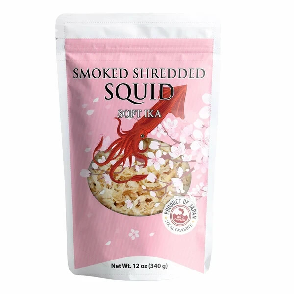 Hakodate Soft Ika Smoked Shredded Squid, 12 oz