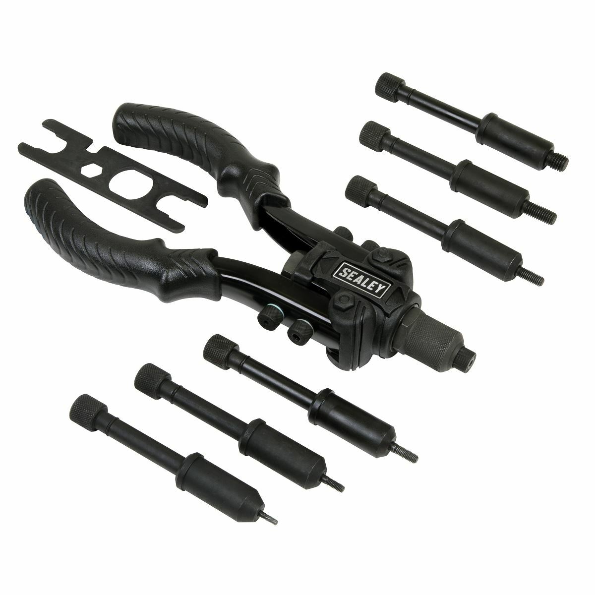 Sealey 2-in-1 Compact Riveter Heavy-Duty Nut Riveter Gun Tool