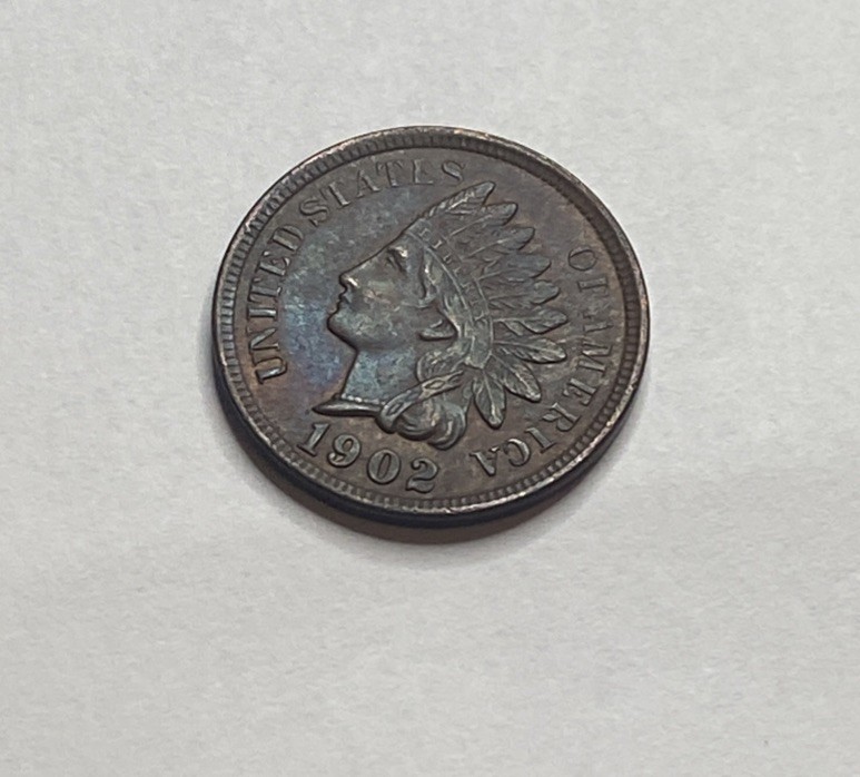 1902 Uncirculated Indian Head Cent Exact Coin Imaged #IND290