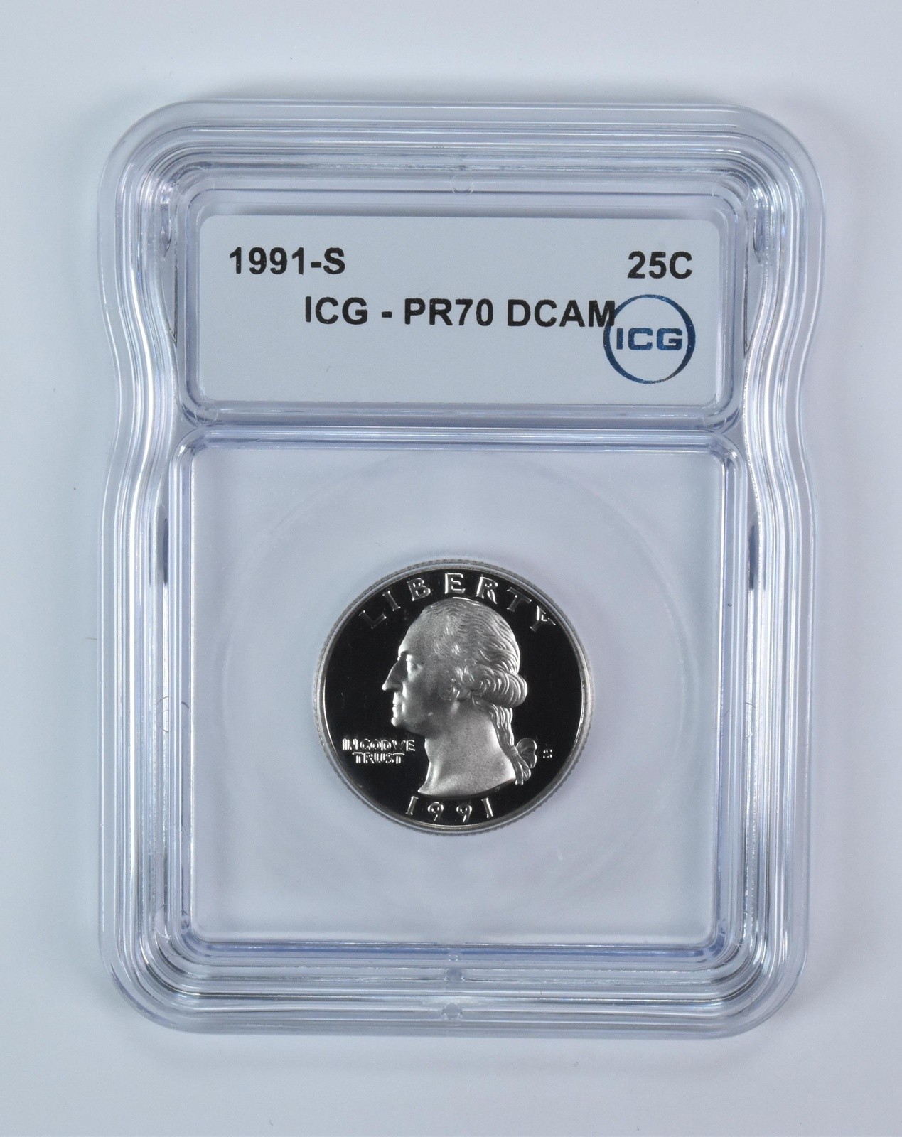 1991-S Washington Quarter PR70 DCAM ICG