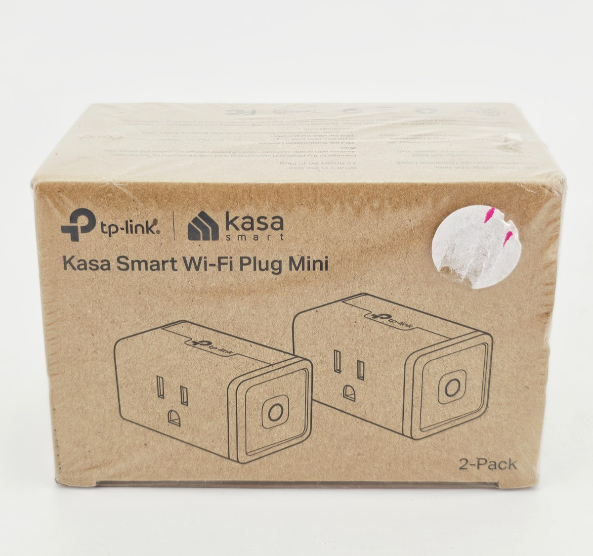 Tp Link HS103P2 Kasa Smart Wi Fi Plug Mini 2-Pack White Sealed