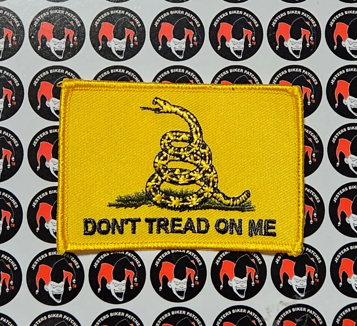 Don't Tread On Me Flag 2nd Amendment Second Amendment Embroidered Biker Patch