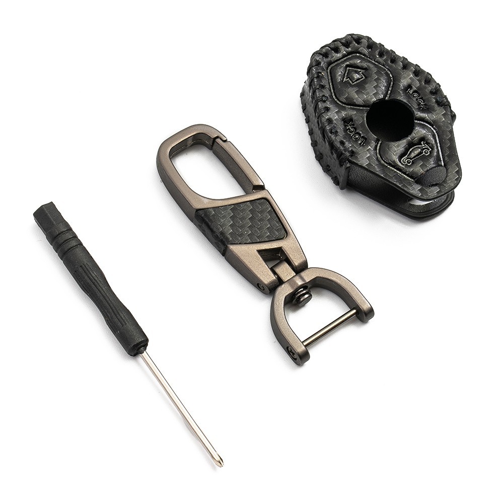1pc Carbon Fiber Car Key Case For M3 E38 for e39 E46 E53 E60 E61 E83 E85 & E86