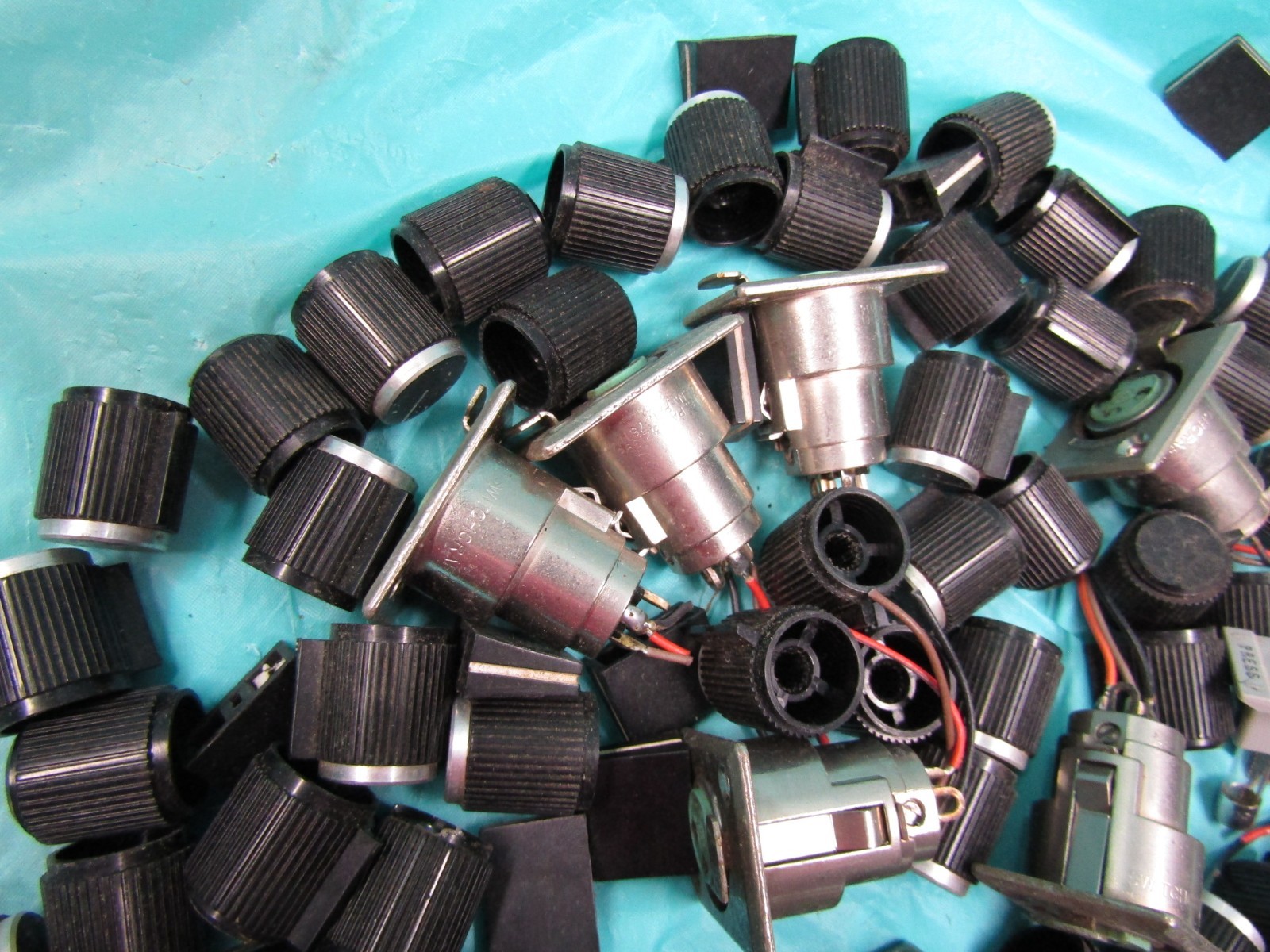 Vintage Bi-Amp 1682 Mixing Board Knobs/ Sliders/ Misc.Parts