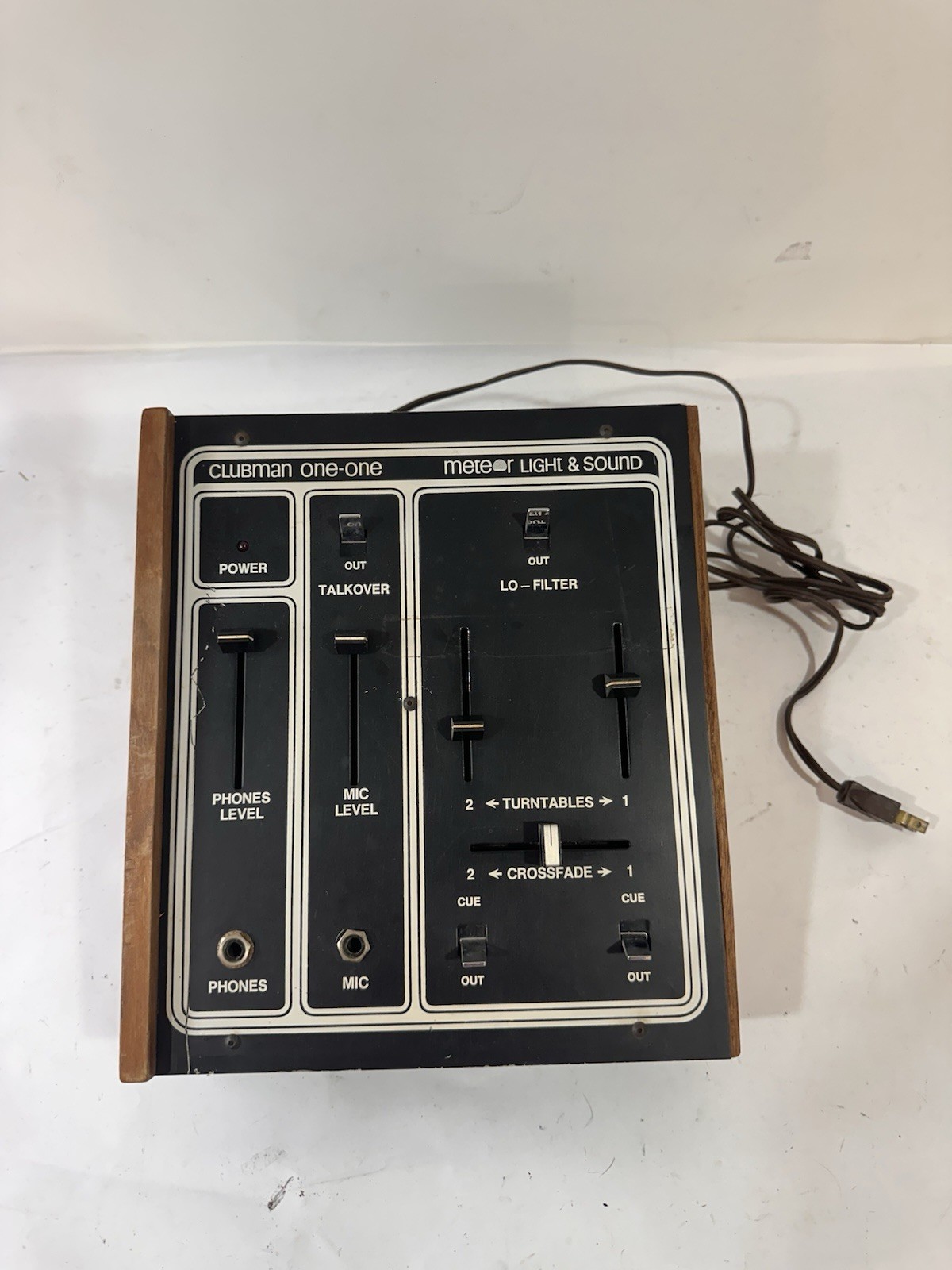 Vintage Meteor Clubman 111A DJ Mixer 1970s Rare Partially Tested