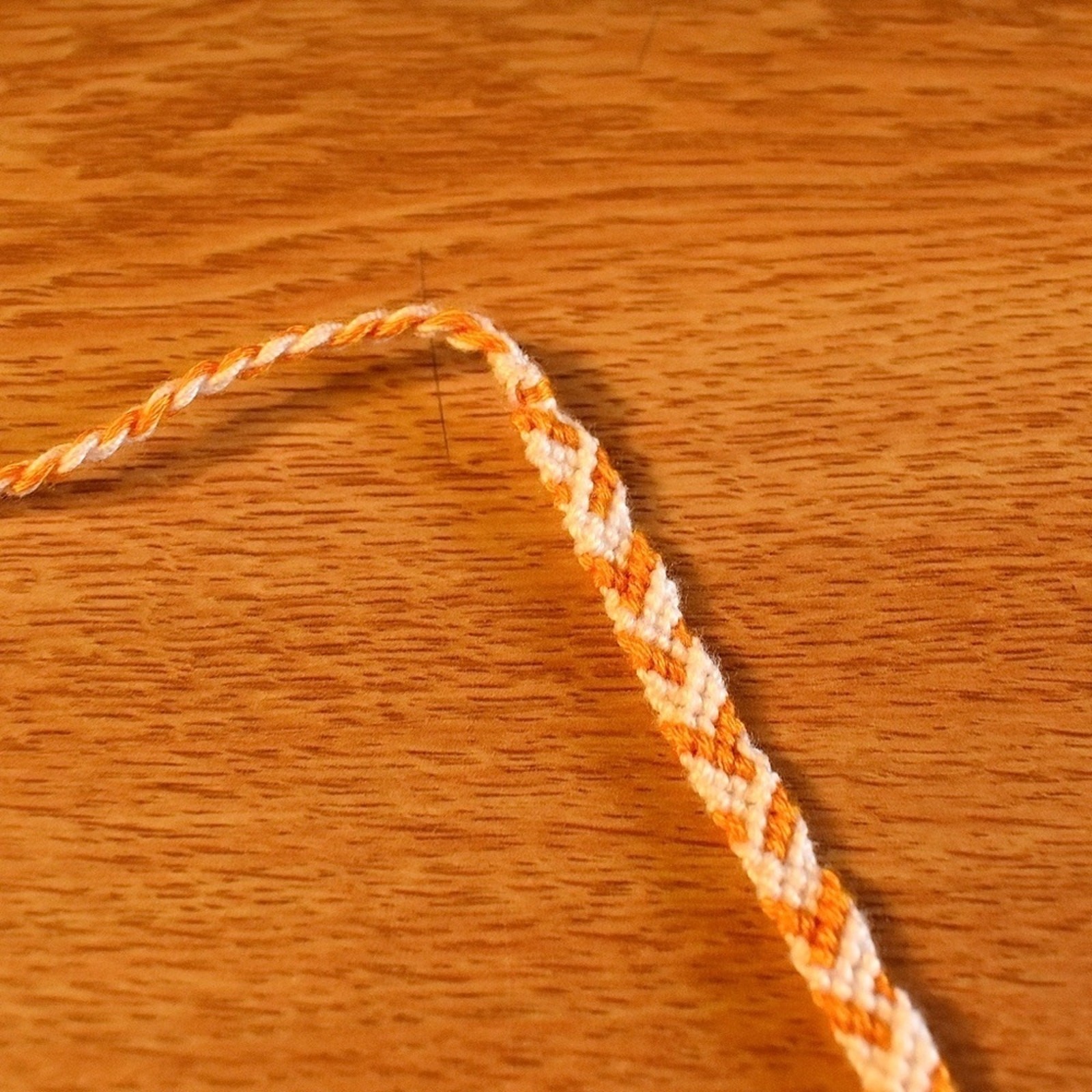Peach Woven Bracelet