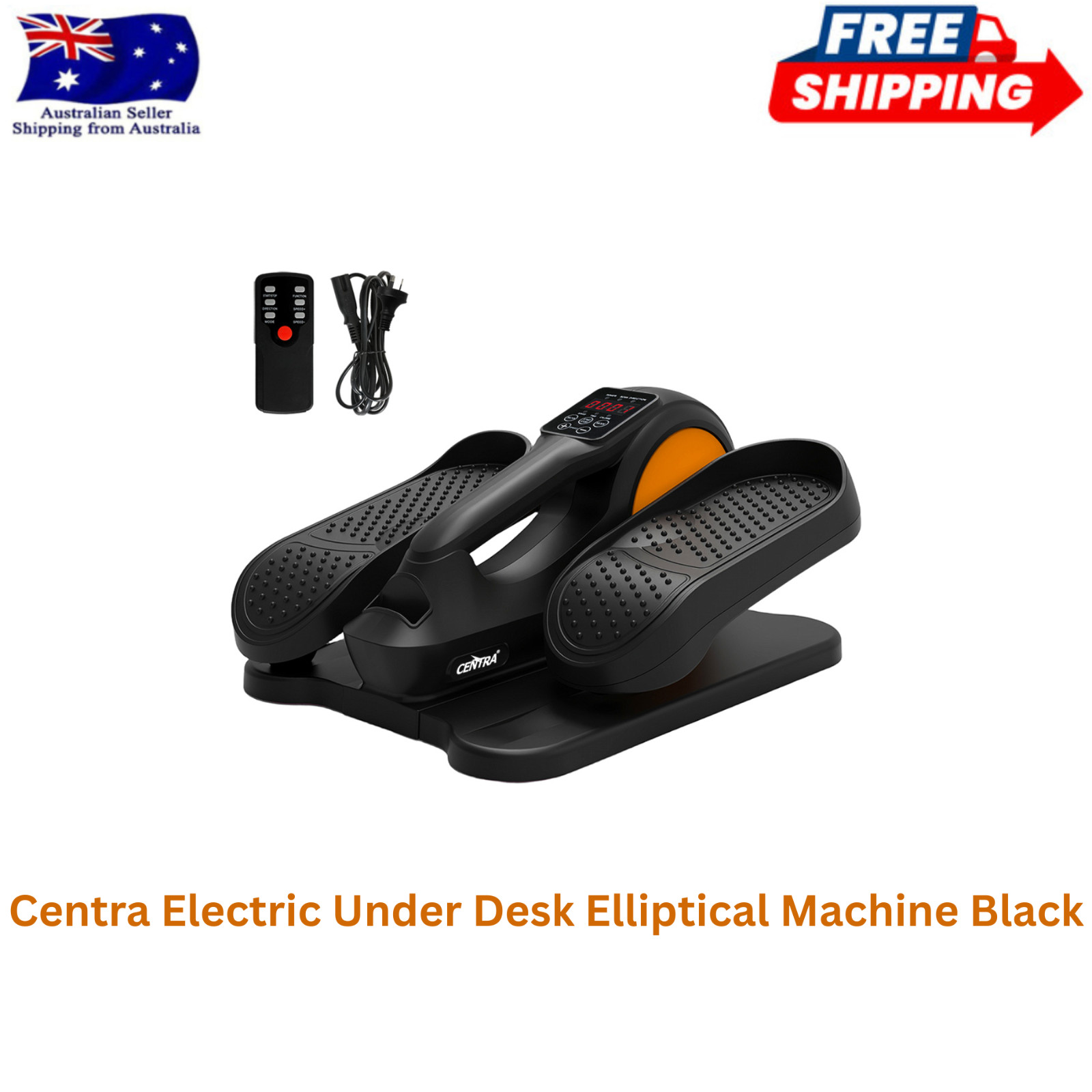 Centra Electric Under Desk Elliptical Machine Black