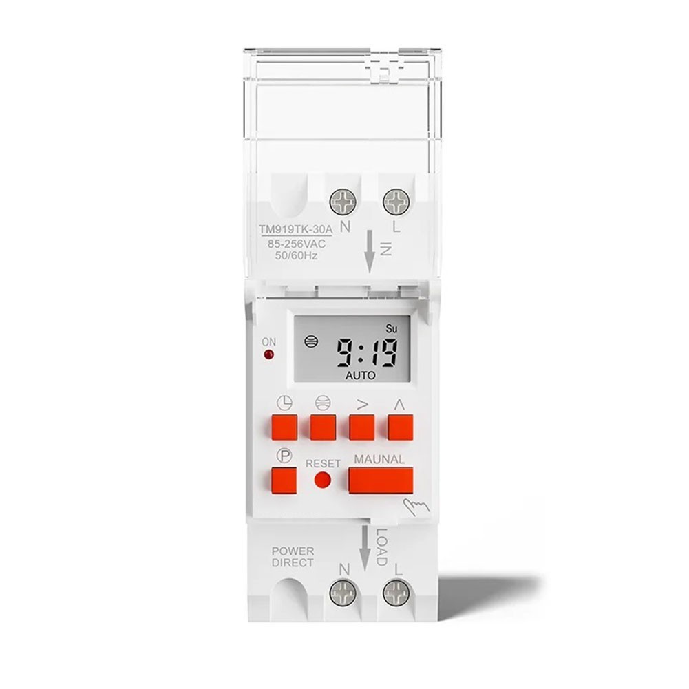 85265VAC Auto Sunrise Sunset Timer Switch 30A Supports Eight Program Settings