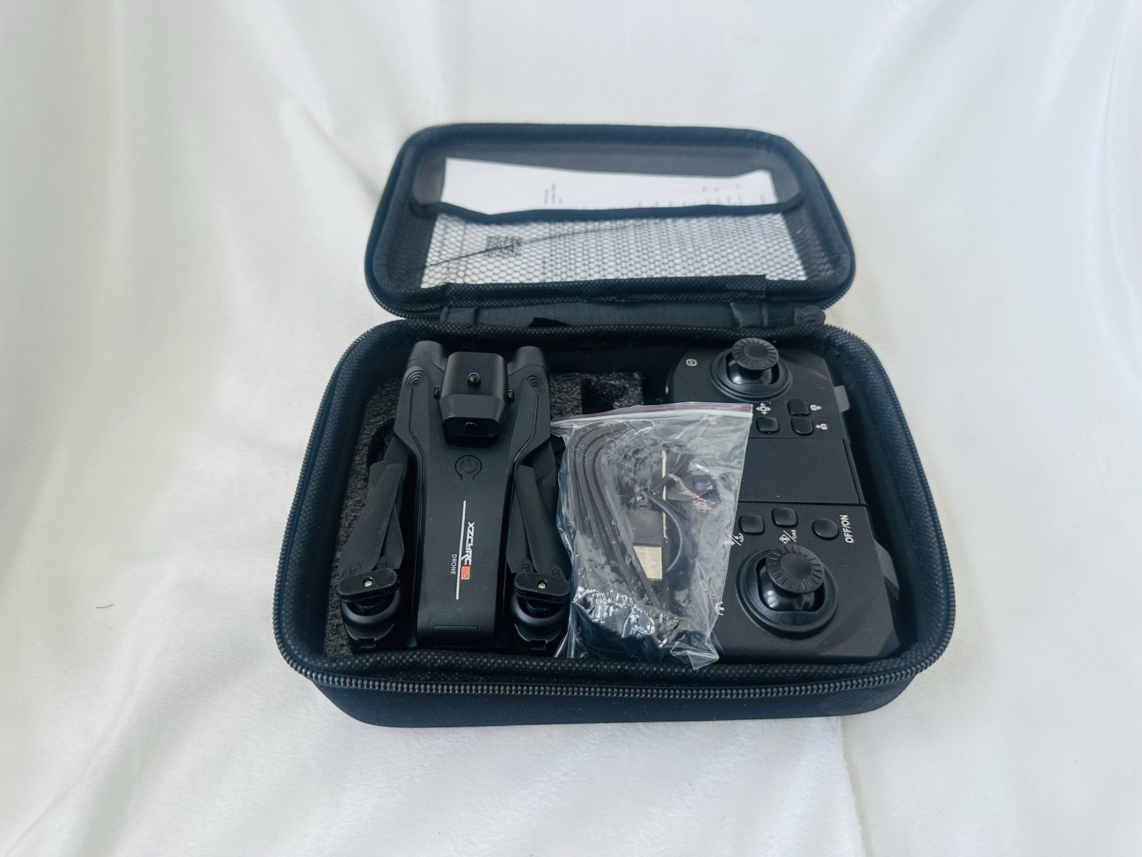 Drone Pro Folding Quadcopter Drone with Remote Batteries and Case Tested