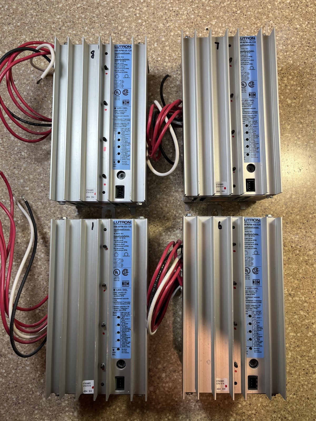 Lutron HW-RPM-4A Dimming Module - Lot of 4