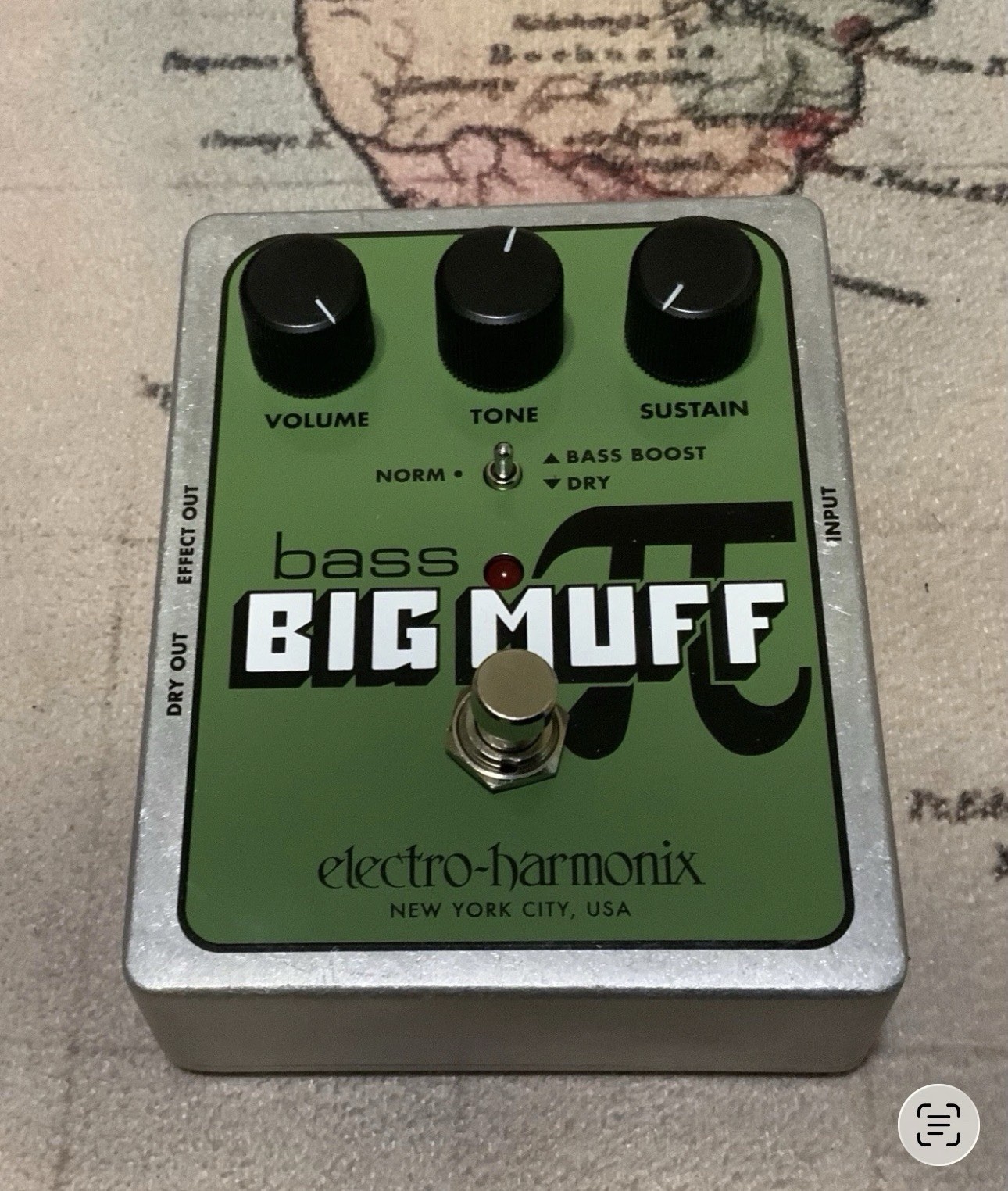 Used Electro-Harmonix EHX Bass Big Muff Pi Distortion Fuzz Pedal