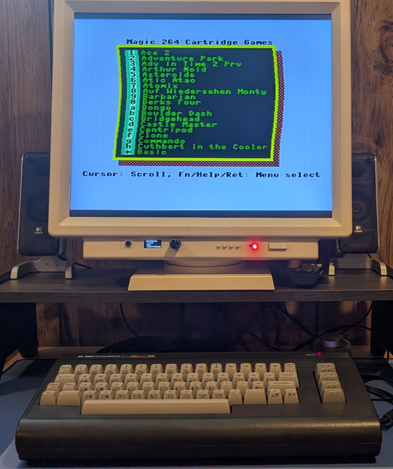 Commodore 16 C16 Computer, PLAnkton, 64K RAM, Joystick adapter, Multicart 264