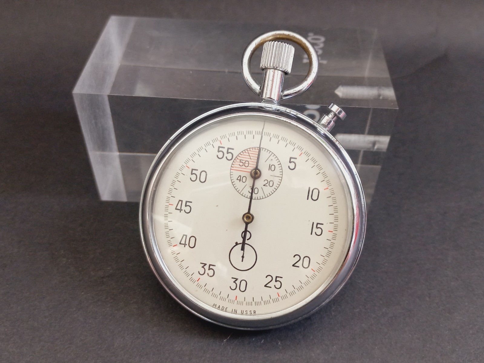 Soviet Vintage Stopwatch AGAT, USSR Mechanical Competition Stopwatch