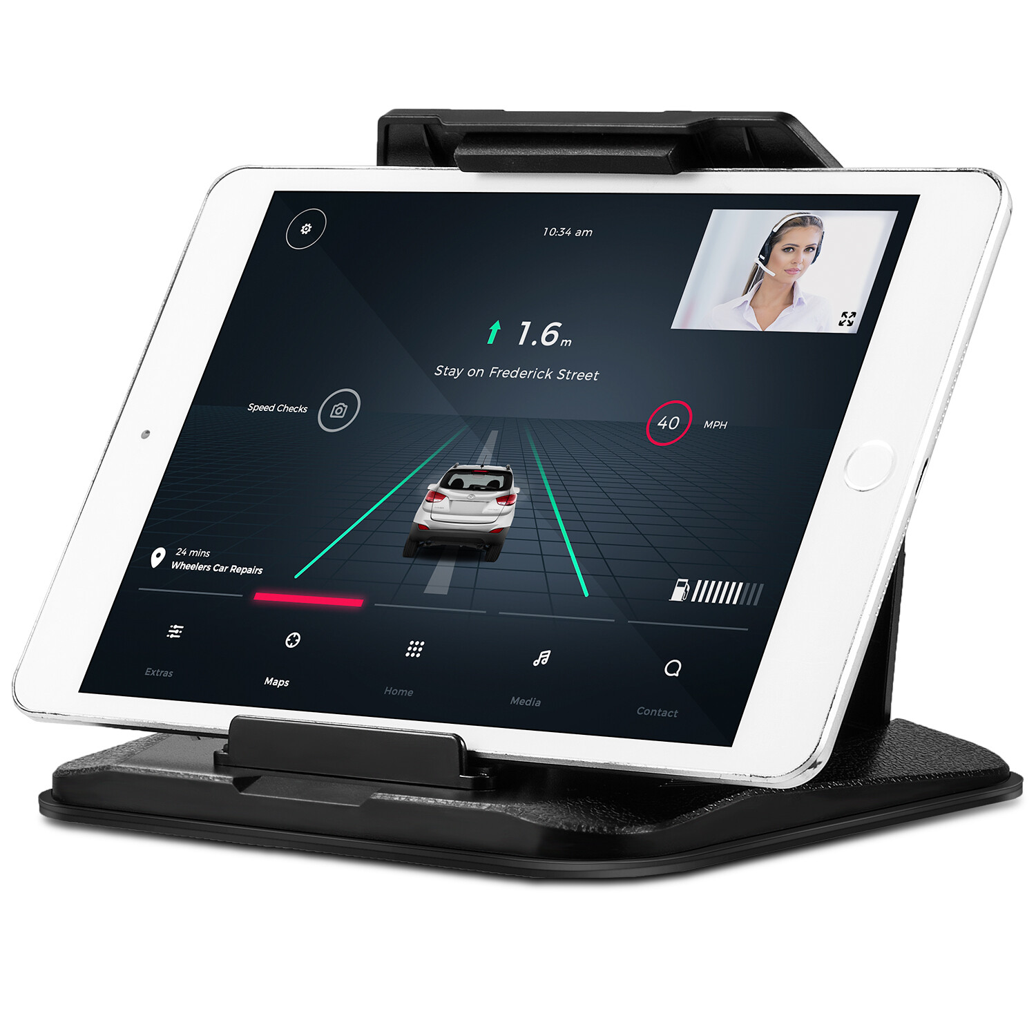 Universal Car Dashoboard Mount Holder For Cell Phones Tablet iPad GPS Non-Slip