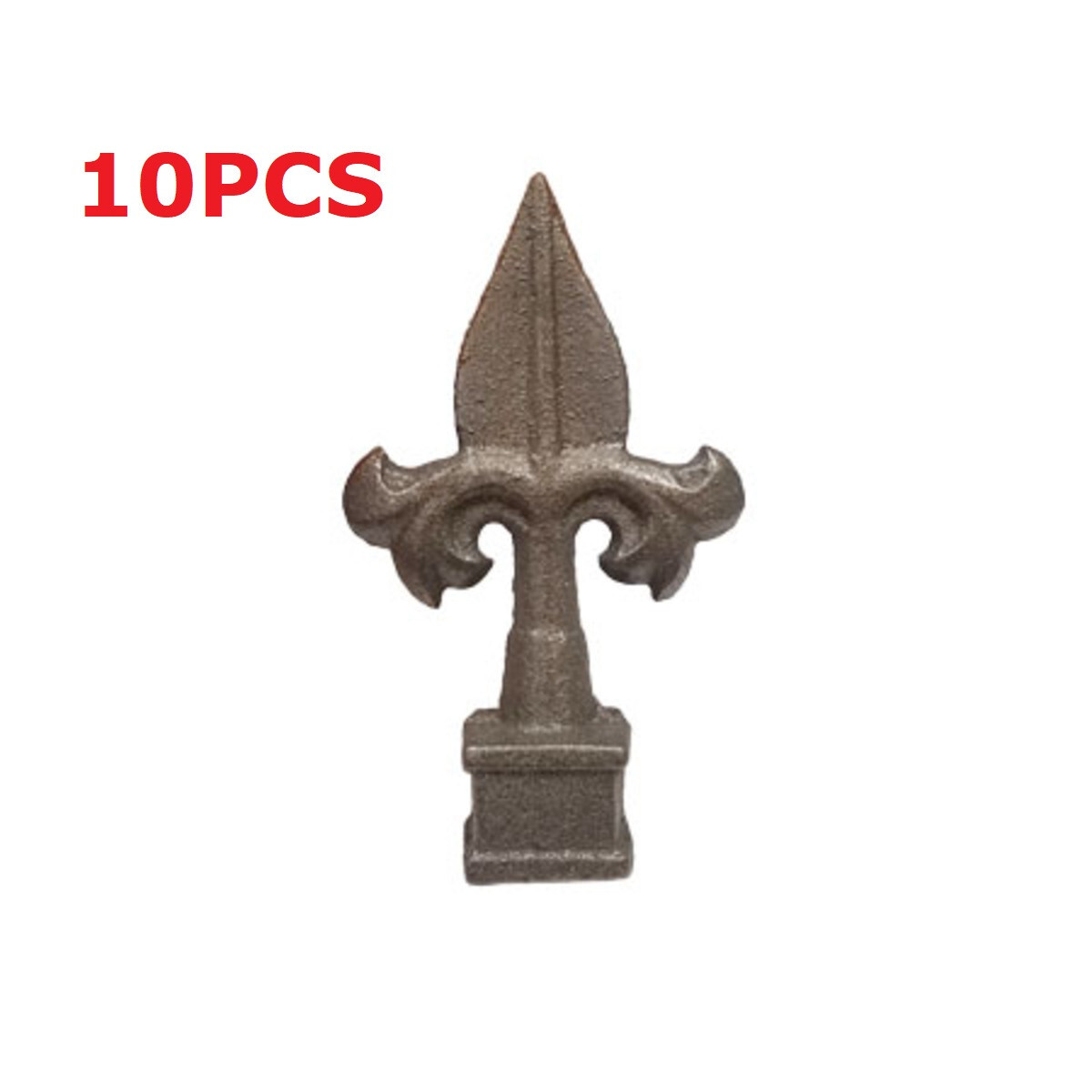 3/4" Finial Boy Scout Square Pipe Gate Fence Topper Ornamental x10pc Cast Iron